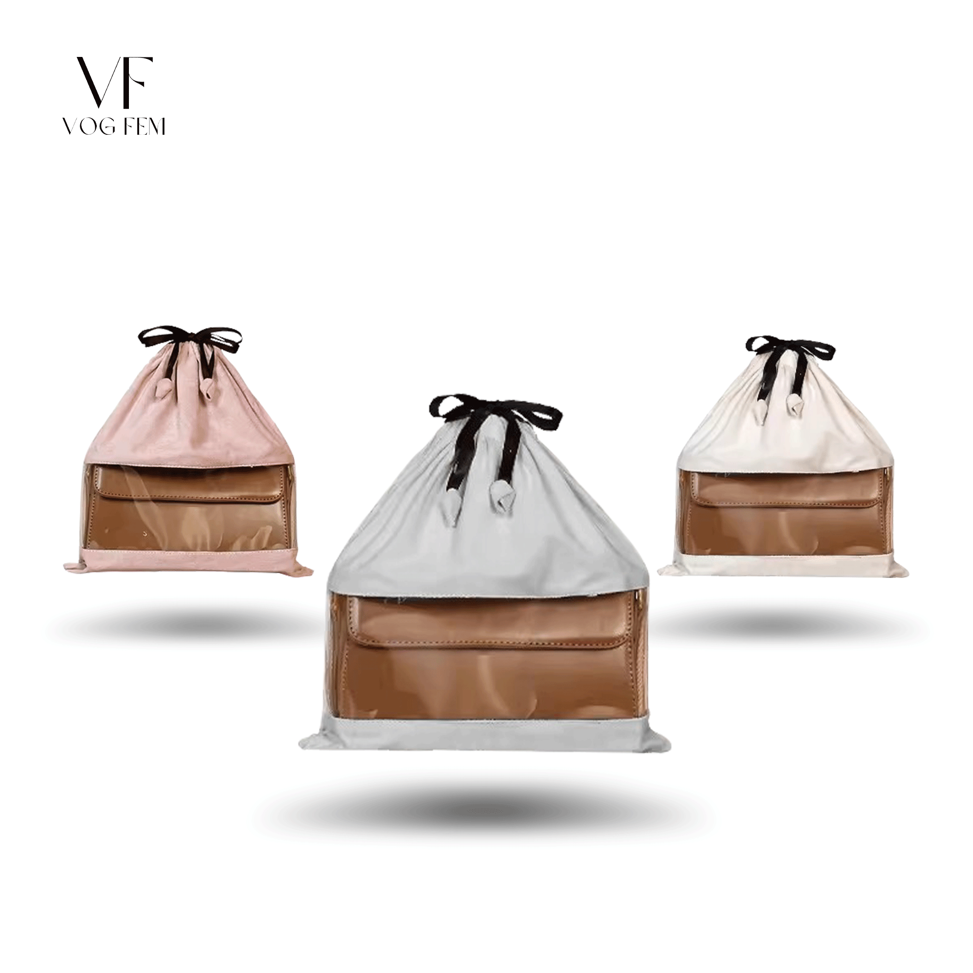Suede Dust Bag with Transparent Window for Luxury Bag Storage - VogFem