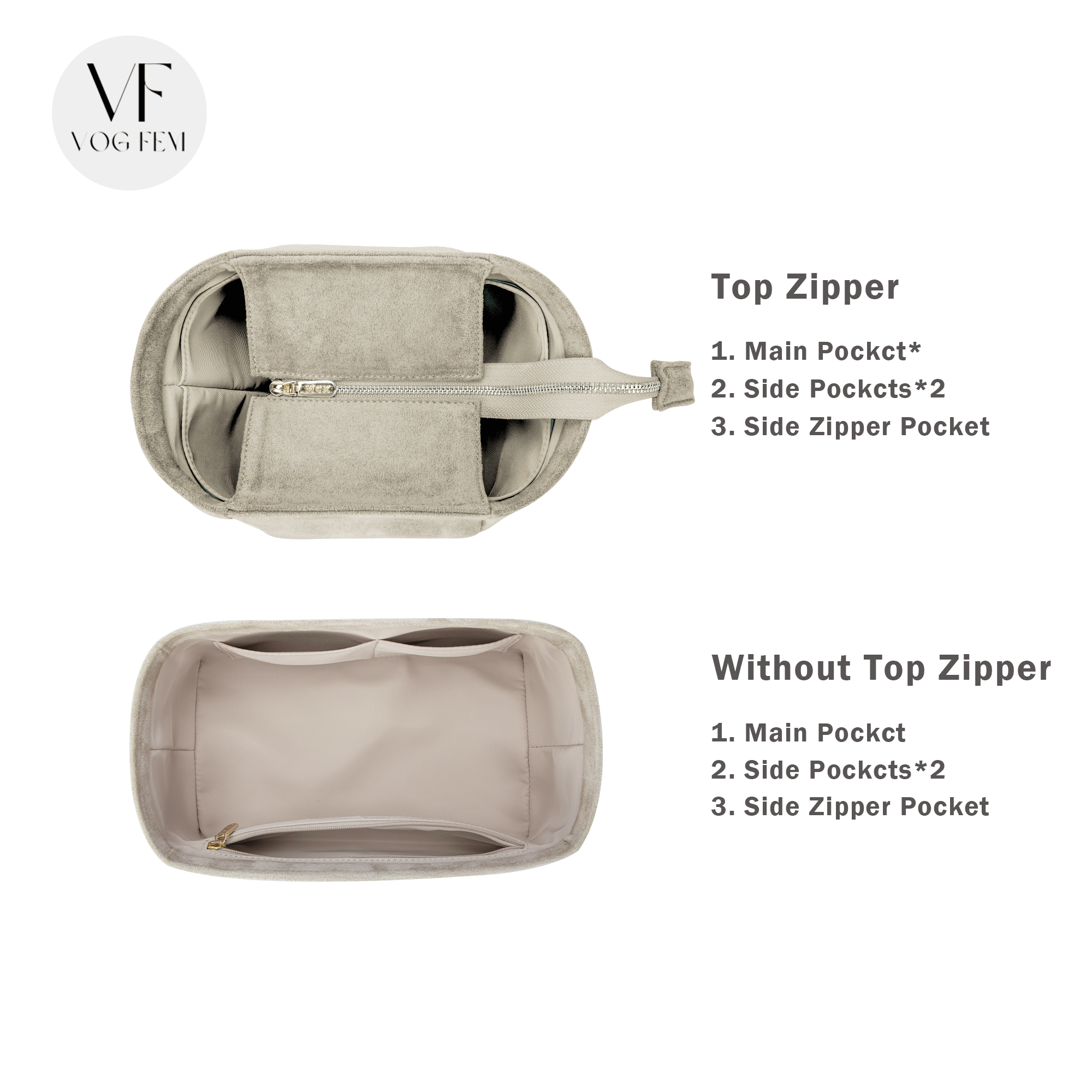 Suede Bag Organizer for CELINE - Sangle Bucket - VogFem
