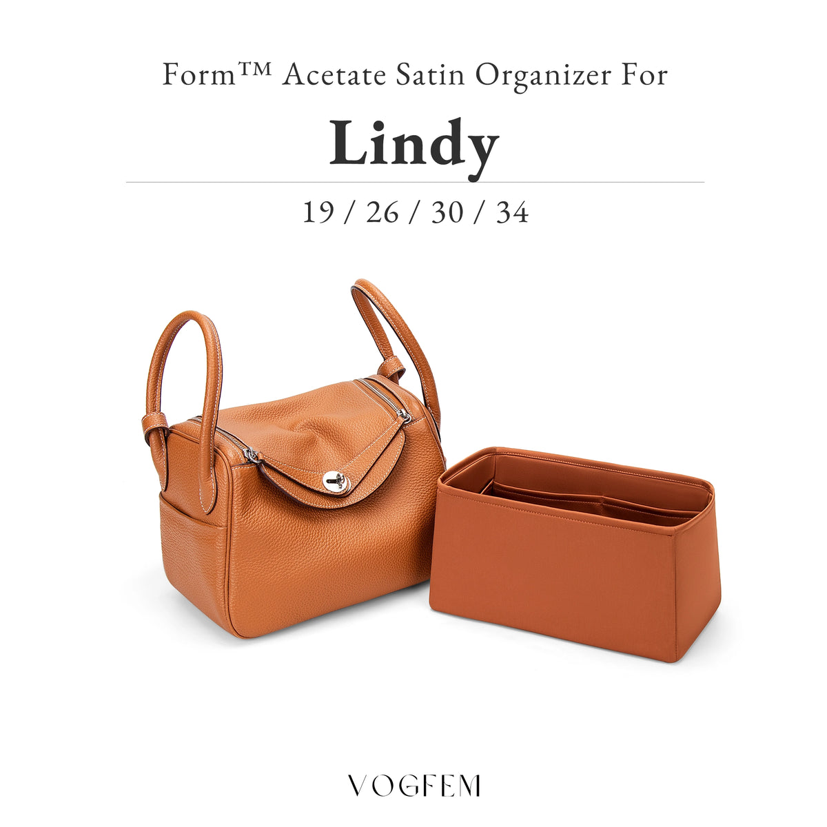 Form™ Acetate Satin Organizer for Hermes - Lindy