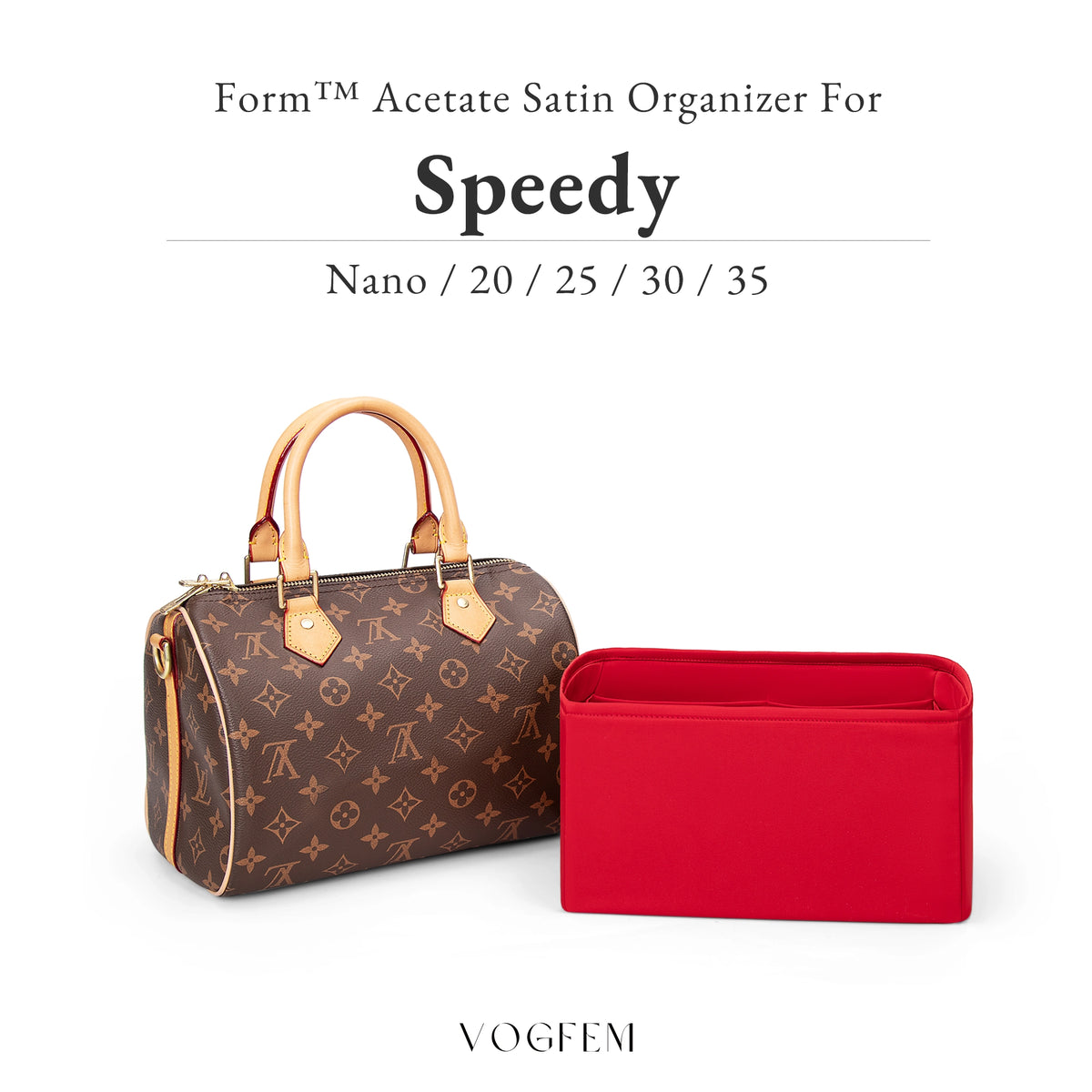 Form™ Satin Organizer for LV - Speedy