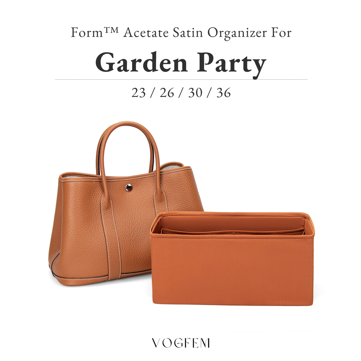 Form™ Satin Organizer for Hermes - Garden Party