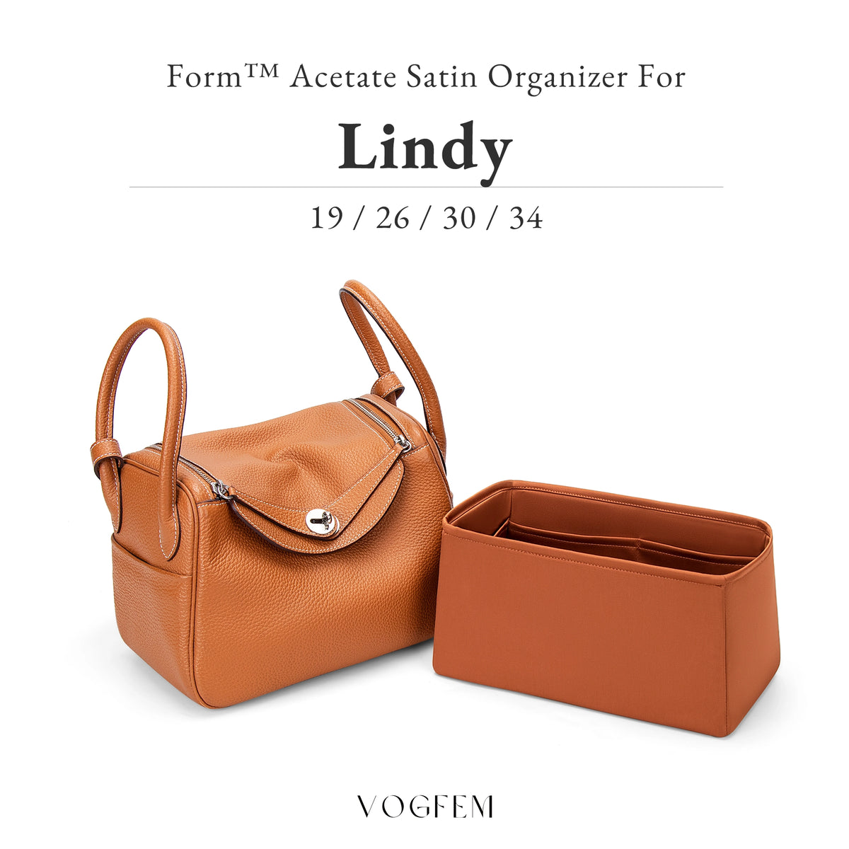 Form™ Satin Organizer for Hermes - Lindy