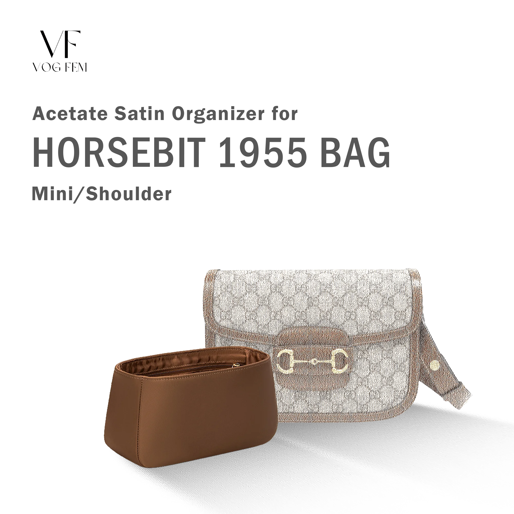 Acetate Satin Organizer for Gucci - Horsebit 1955 Bag