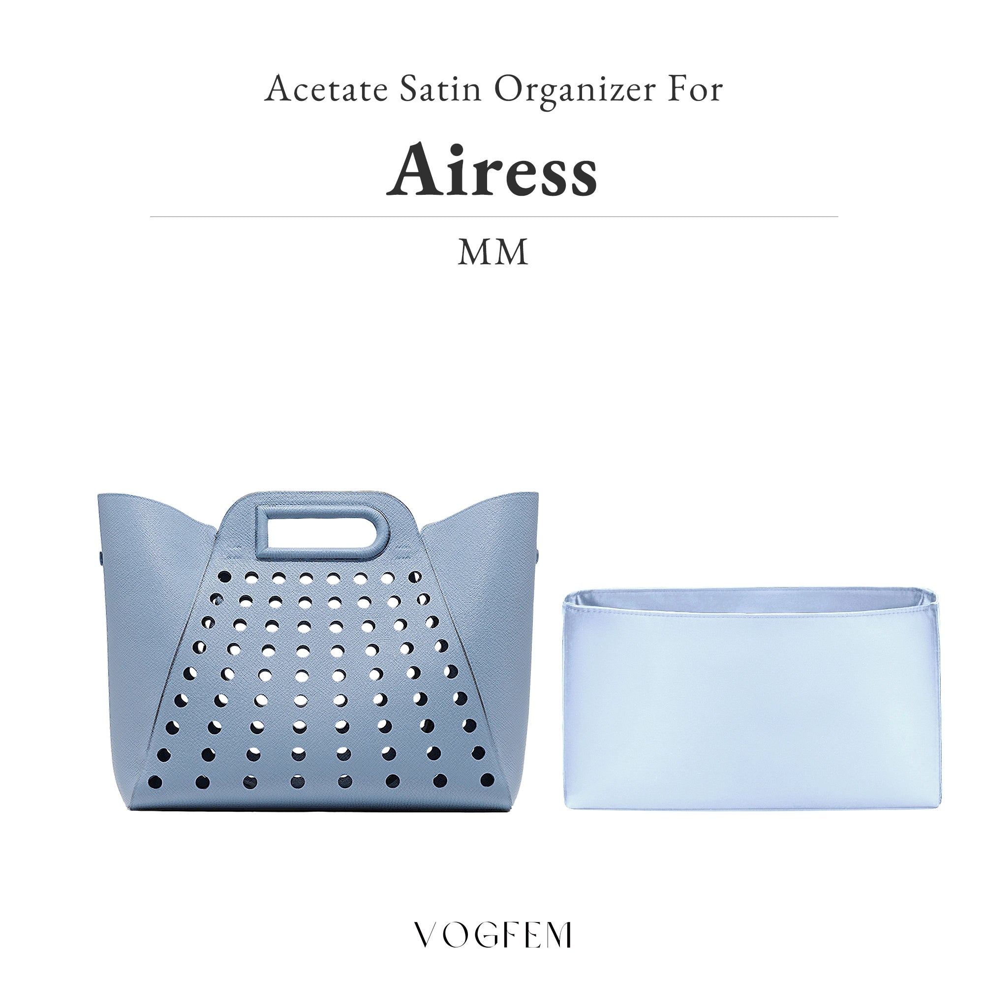 Acetate Satin Organizer for Delvaux Airess