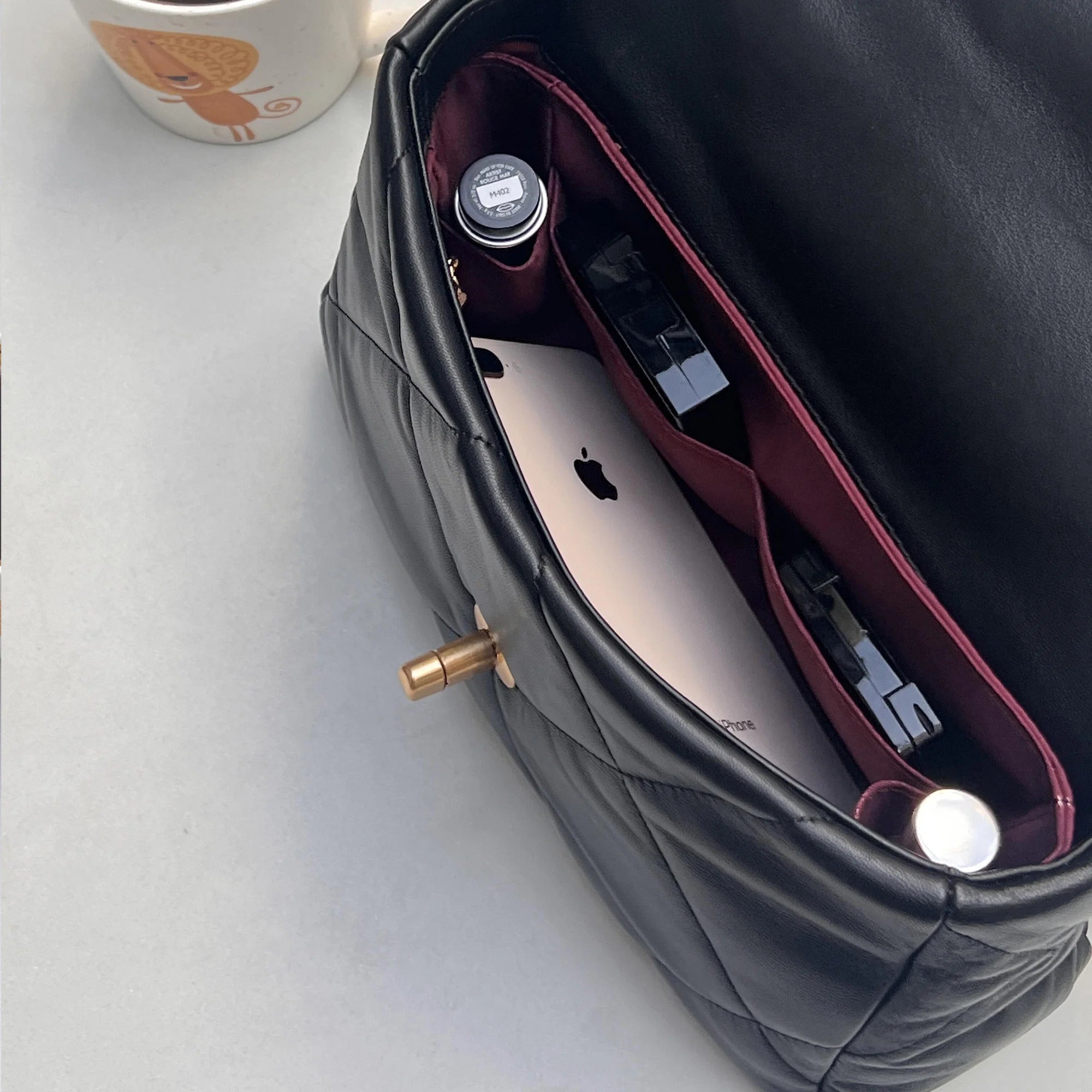 Acetate Satin Organizer for Chanel - 19 Bag