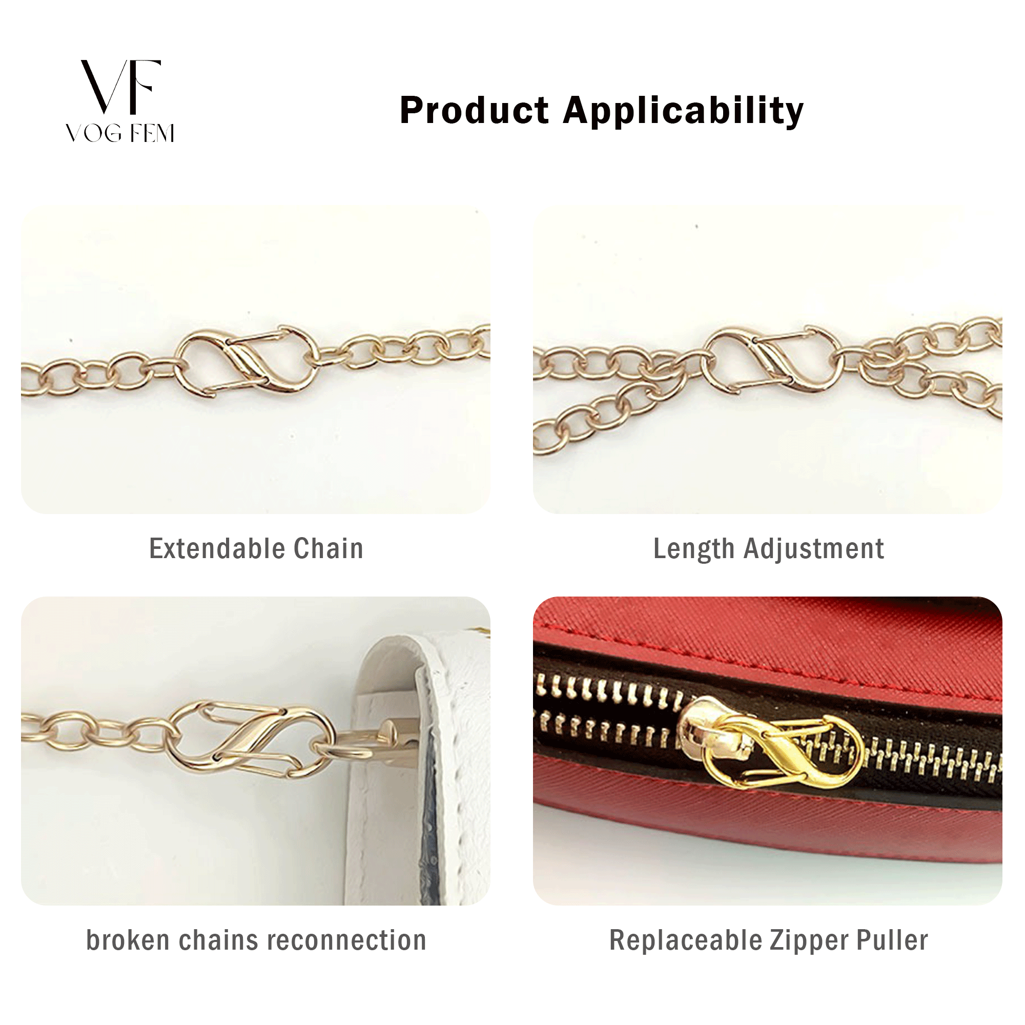 S-Shape Chain Length Adjusting Buckle - VogFem
