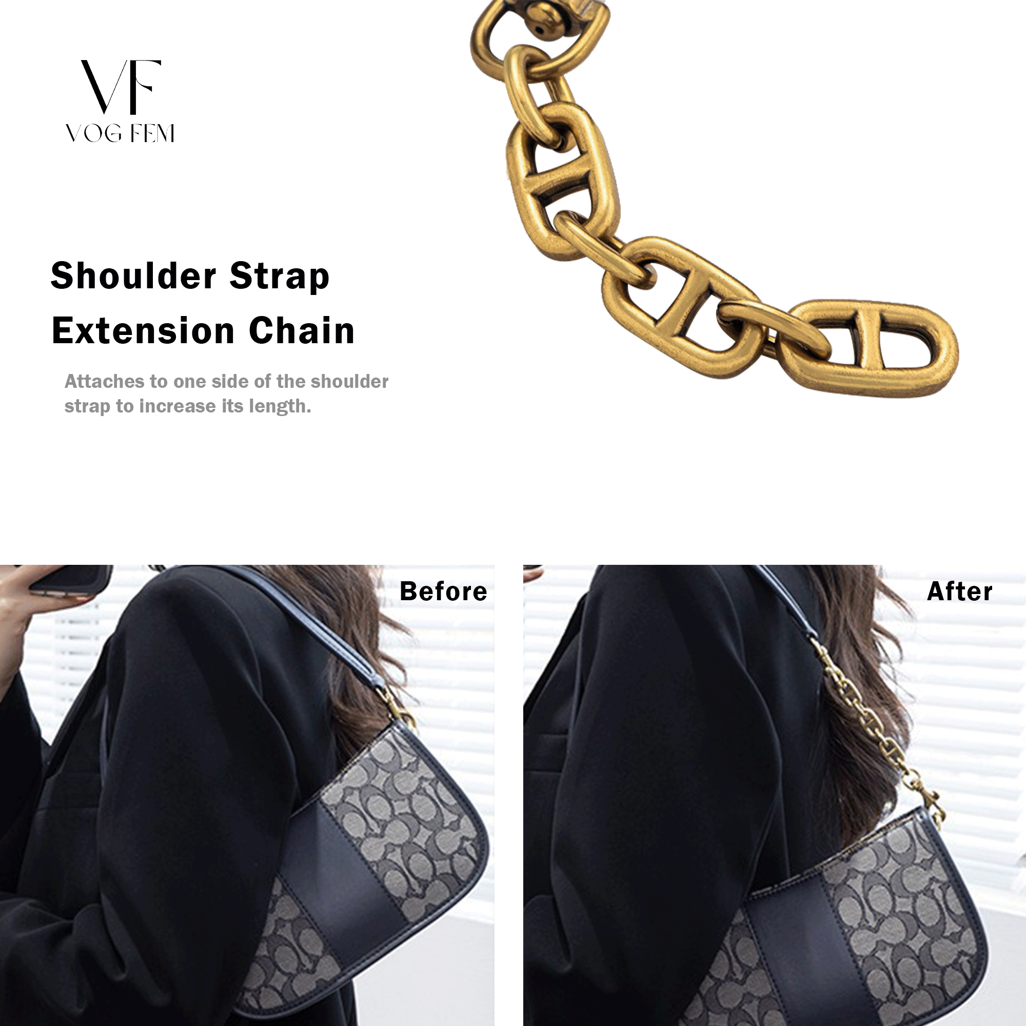 Shoulder Strap Extension Chain - VogFem