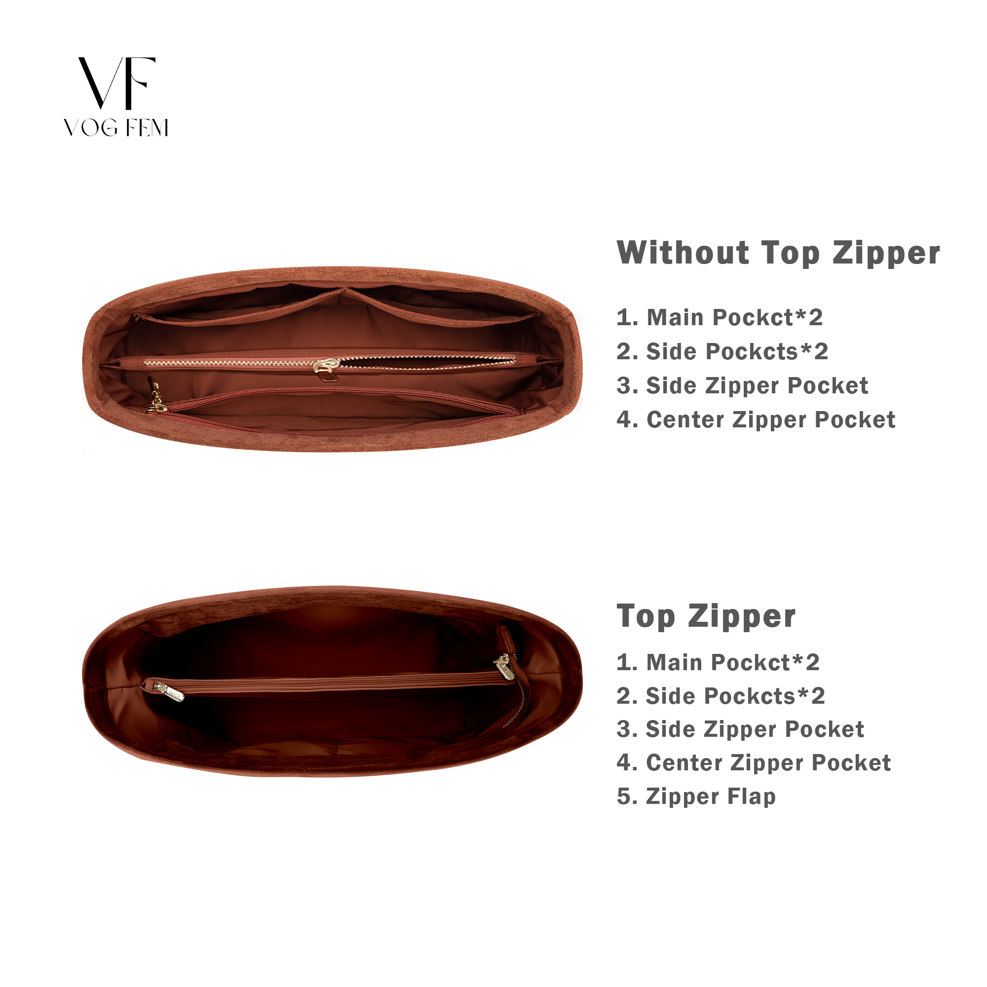 Suede Bag Organizer for MIUMIU - Aventure Nappa - VogFem