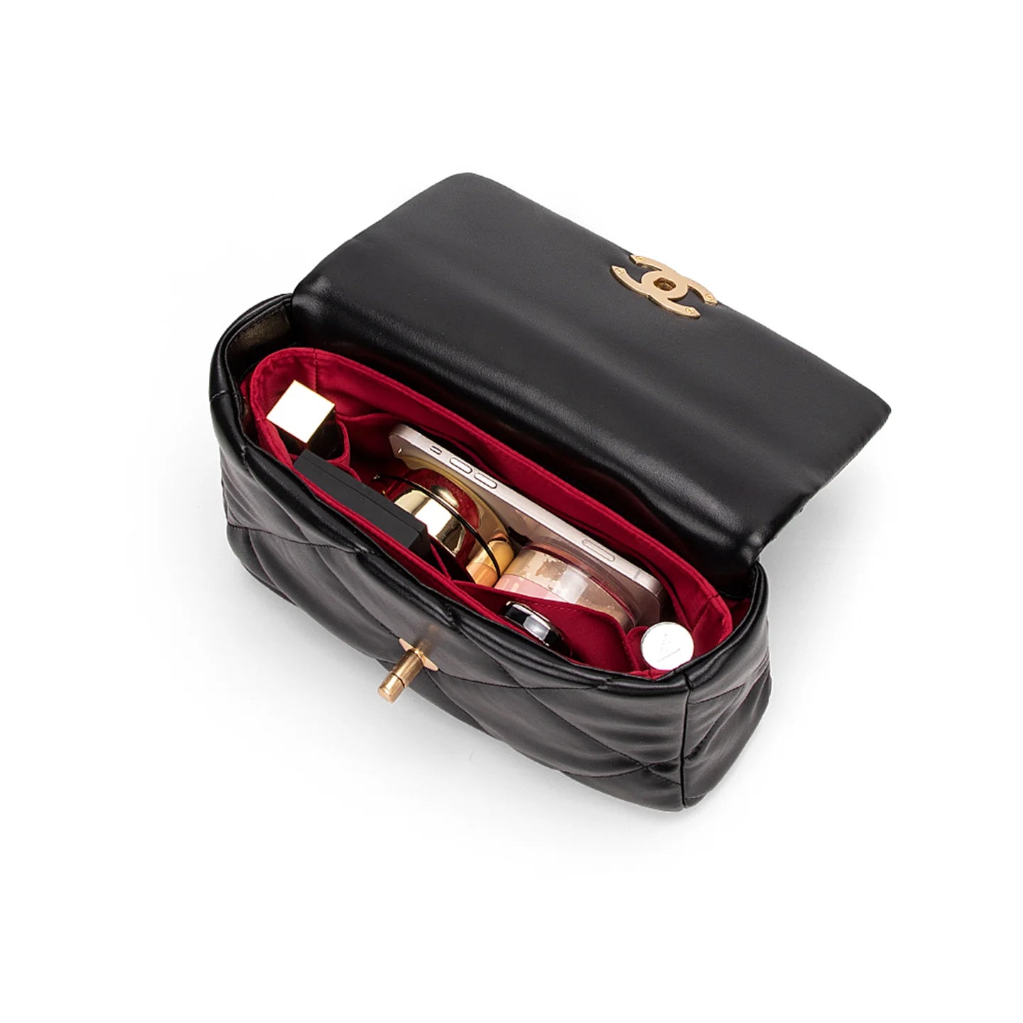 Acetate Satin Organizer for Chanel - 19 Bag