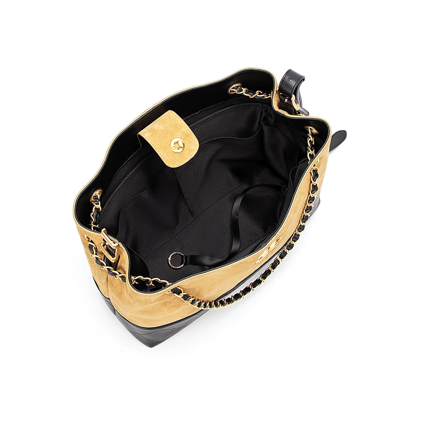 Acetate Satin Organizer for Chanel 25A Suede Hobo