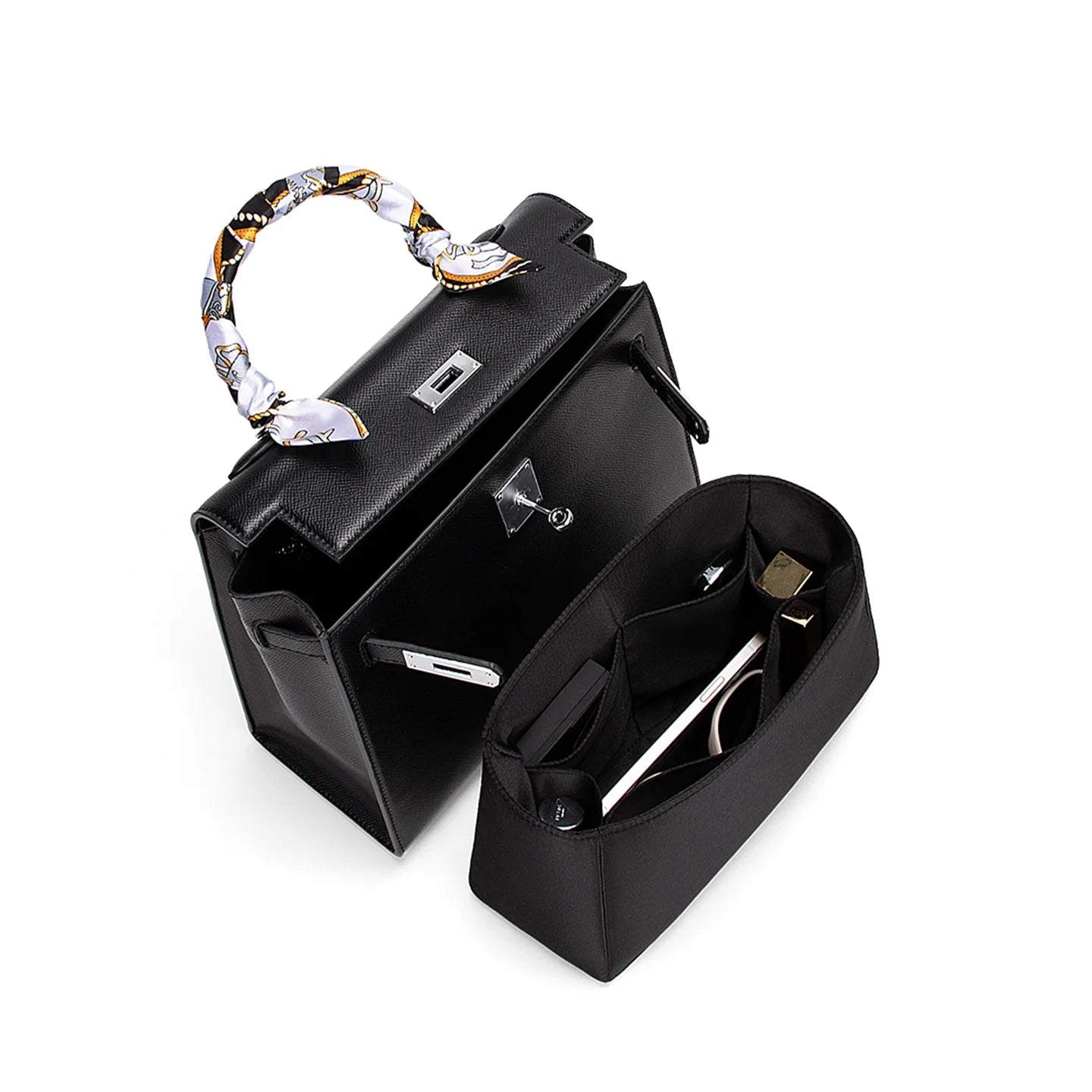 Acetate Satin Organizer for Hermes - Kelly Sellier