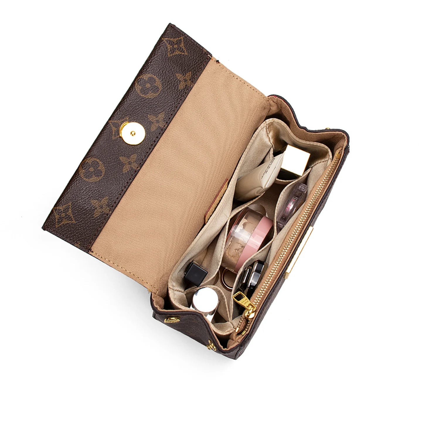 Acetate Satin Organizer for LV Cluny