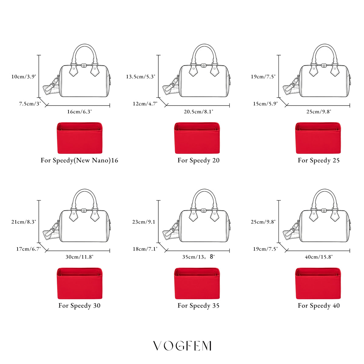 Form™ Acetate Satin Organizer for LV - Speedy