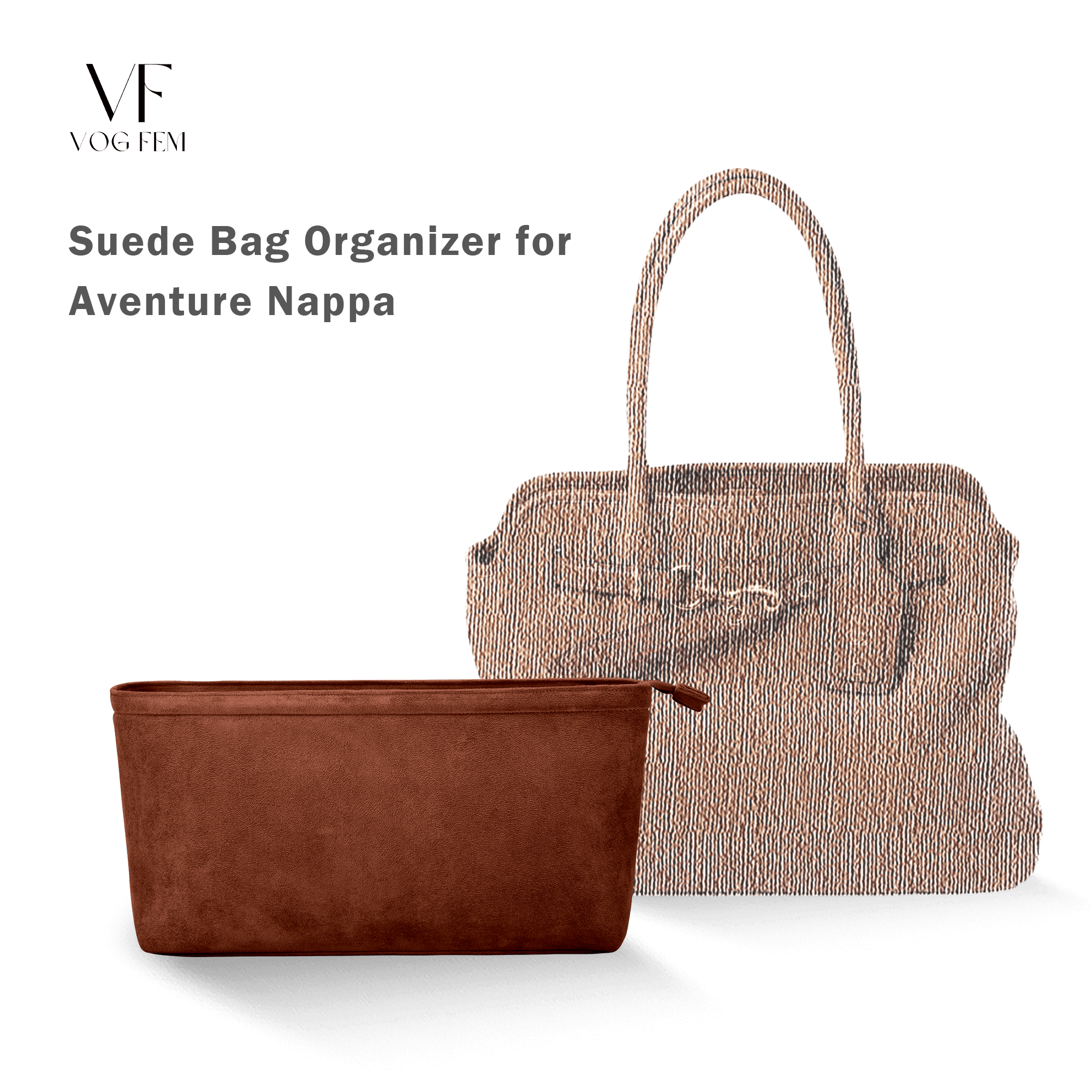 Suede Bag Organizer for MIUMIU - Aventure Nappa - VogFem