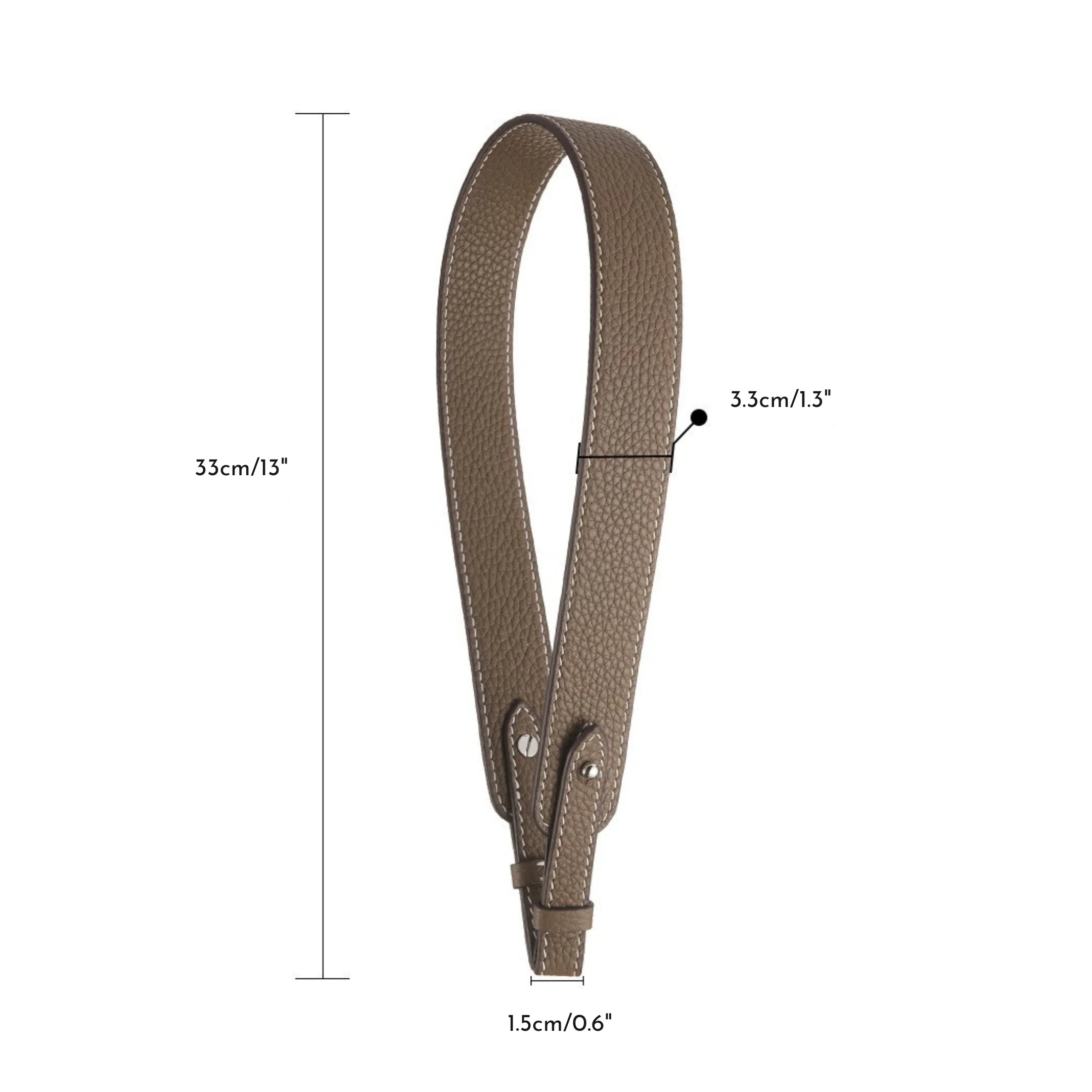 Shoulder Strap in Full Grain Leather for H Picotin