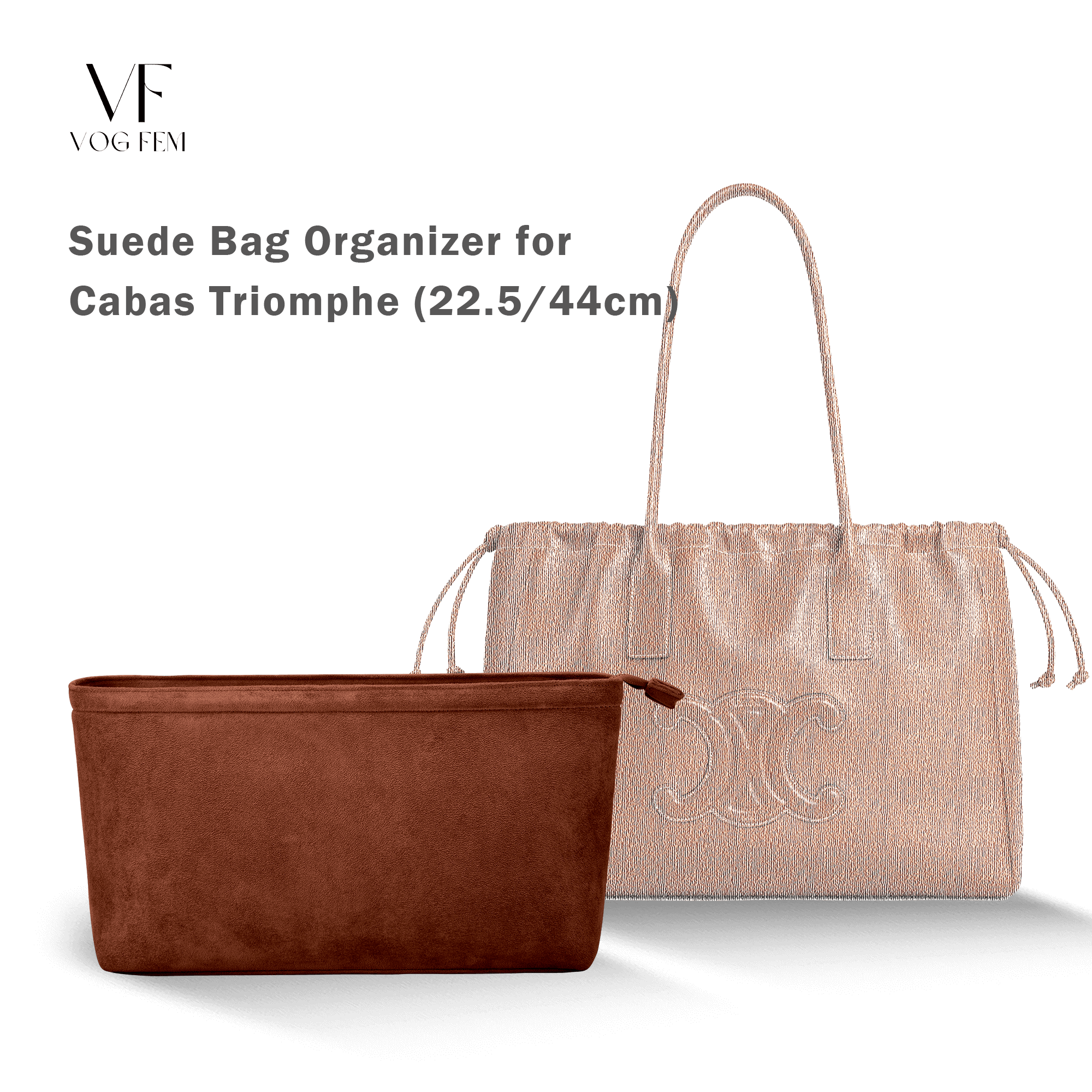 Suede Bag Organizer for CELINE - Cabas Drawstring Cuir Triomphe - VogFem