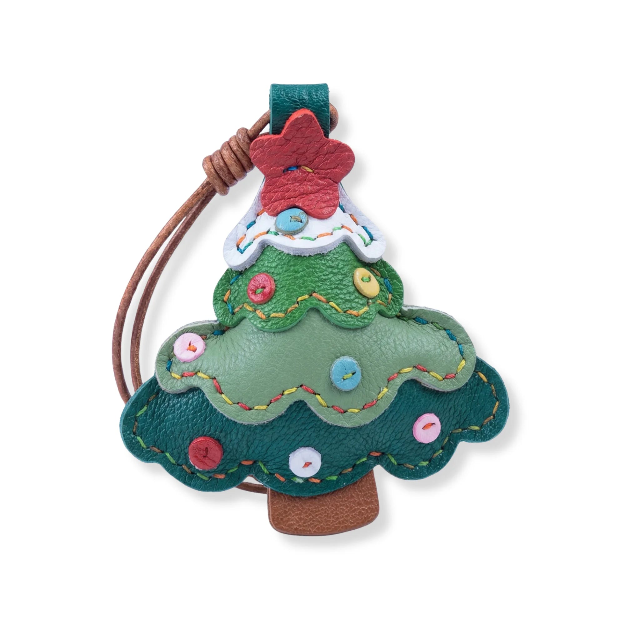 VogFem Gradient Green Christmas Tree Bag Charm