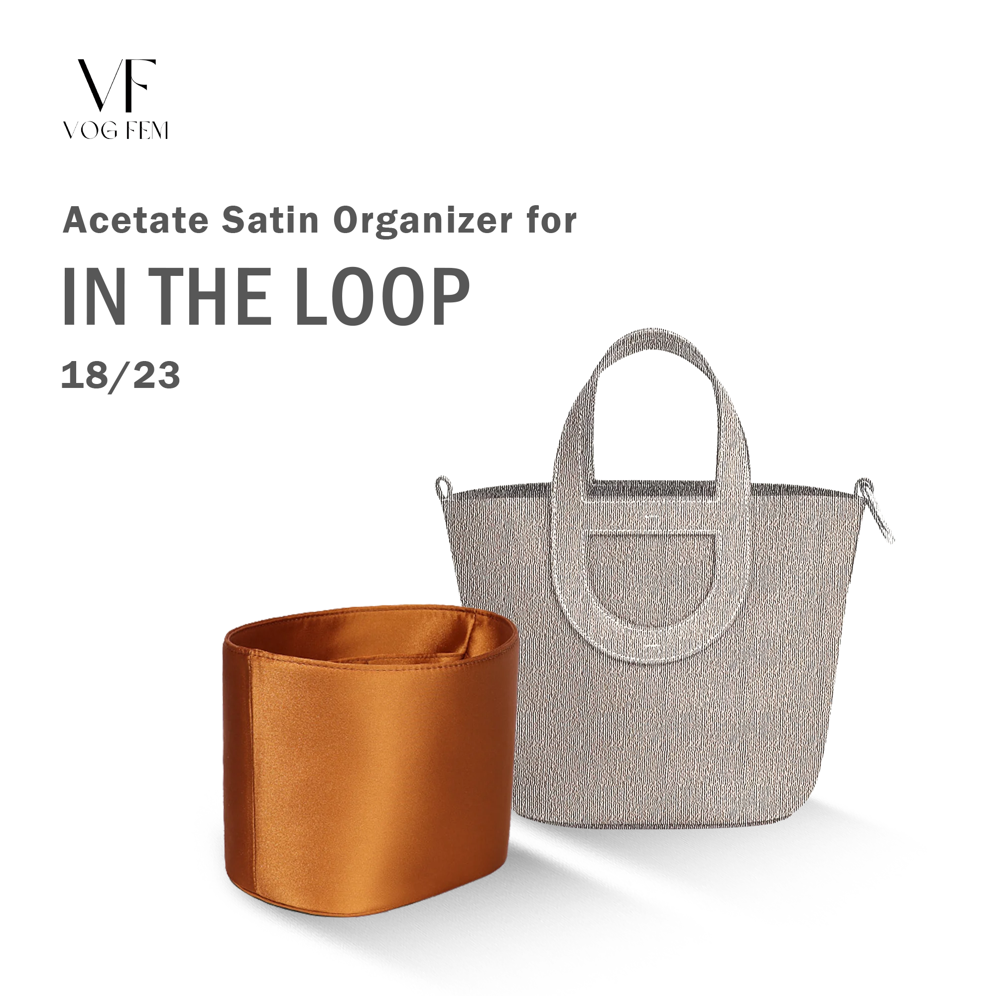 Acetate Satin Organizer for Hermes - In The Loop