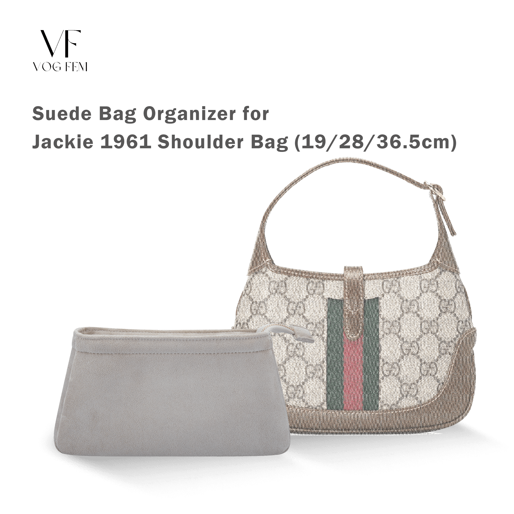 Suede Bag Organizer for GUCCI - Jackie 1961 Shoulder Bag - VogFem