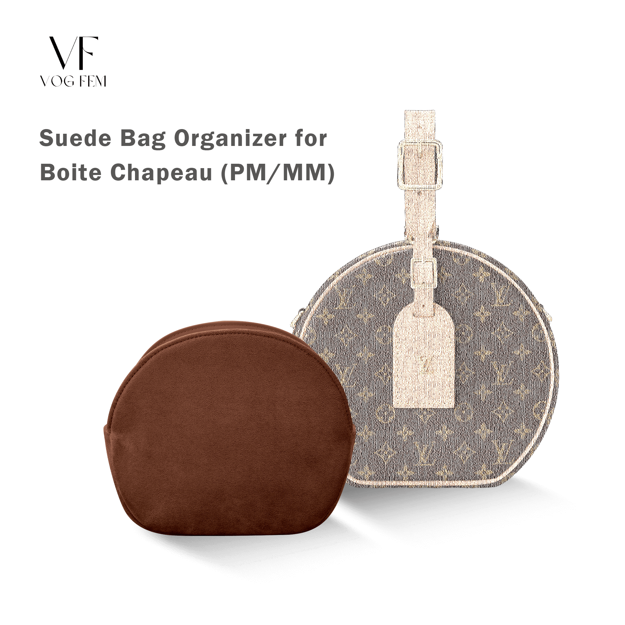 Suede Bag Organizer for LV - Boite Chapeau Souple - VogFem