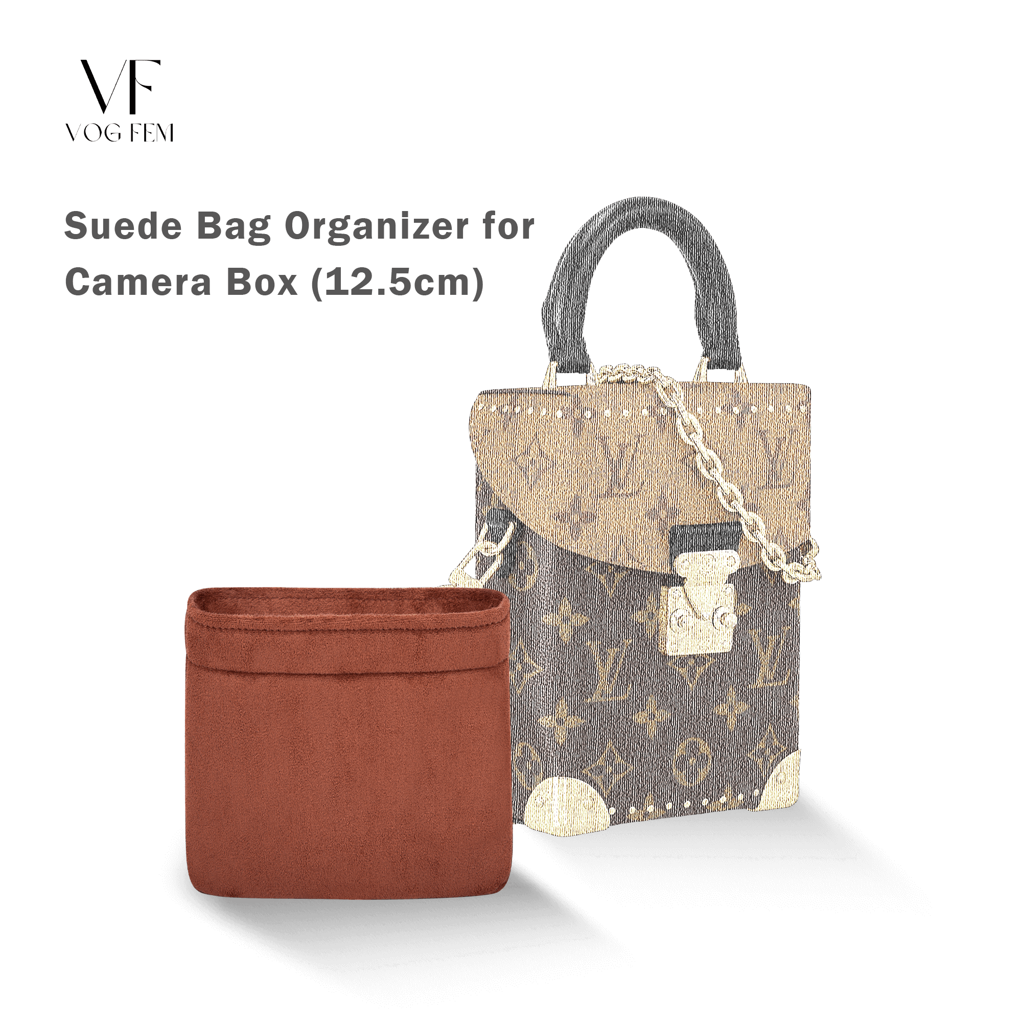Suede Bag Organizer for LV - Camera Box - VogFem
