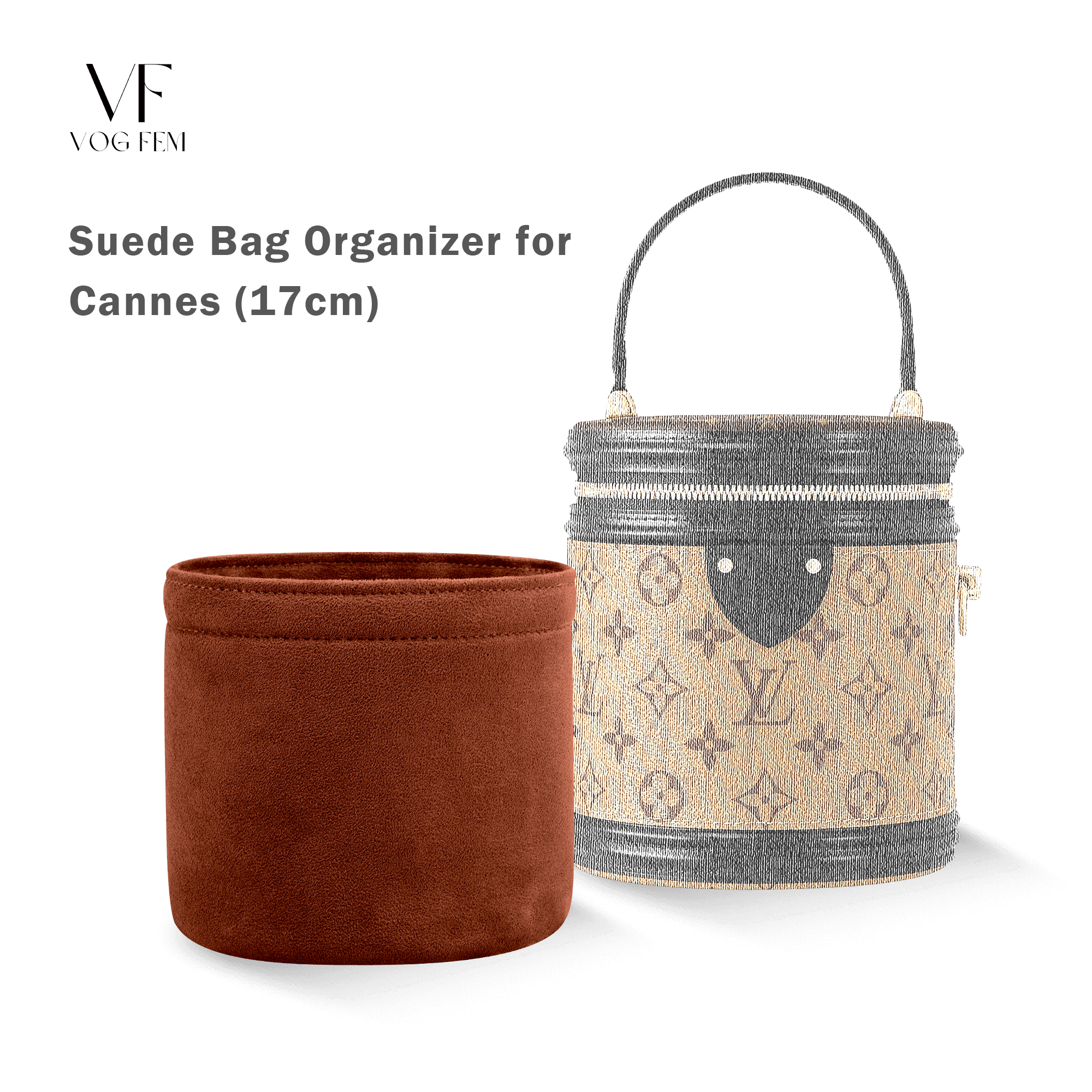 Suede Bag Organizer for LV - Cannes - VogFem