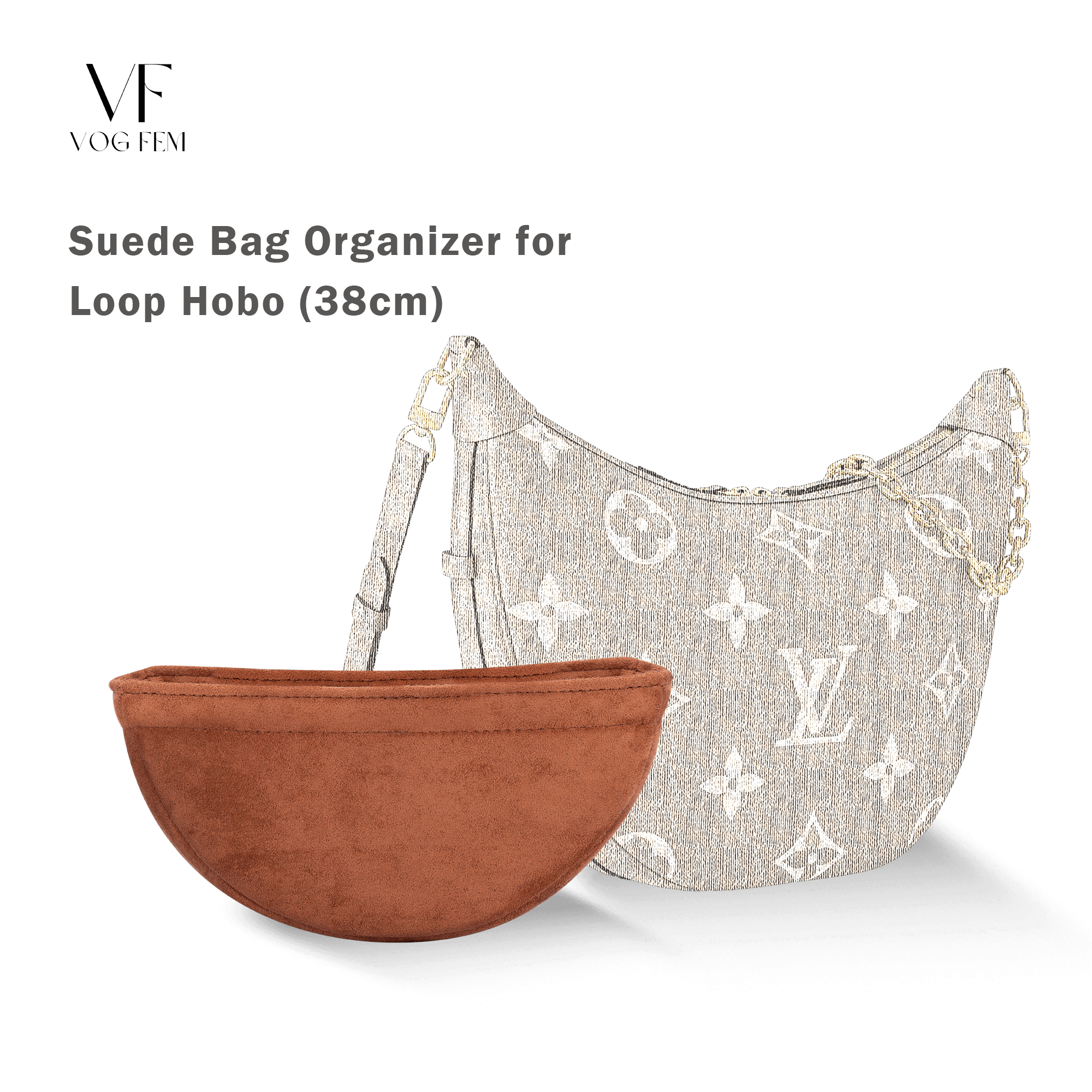 Suede Bag Organizer for LV - Loop Hobo - VogFem