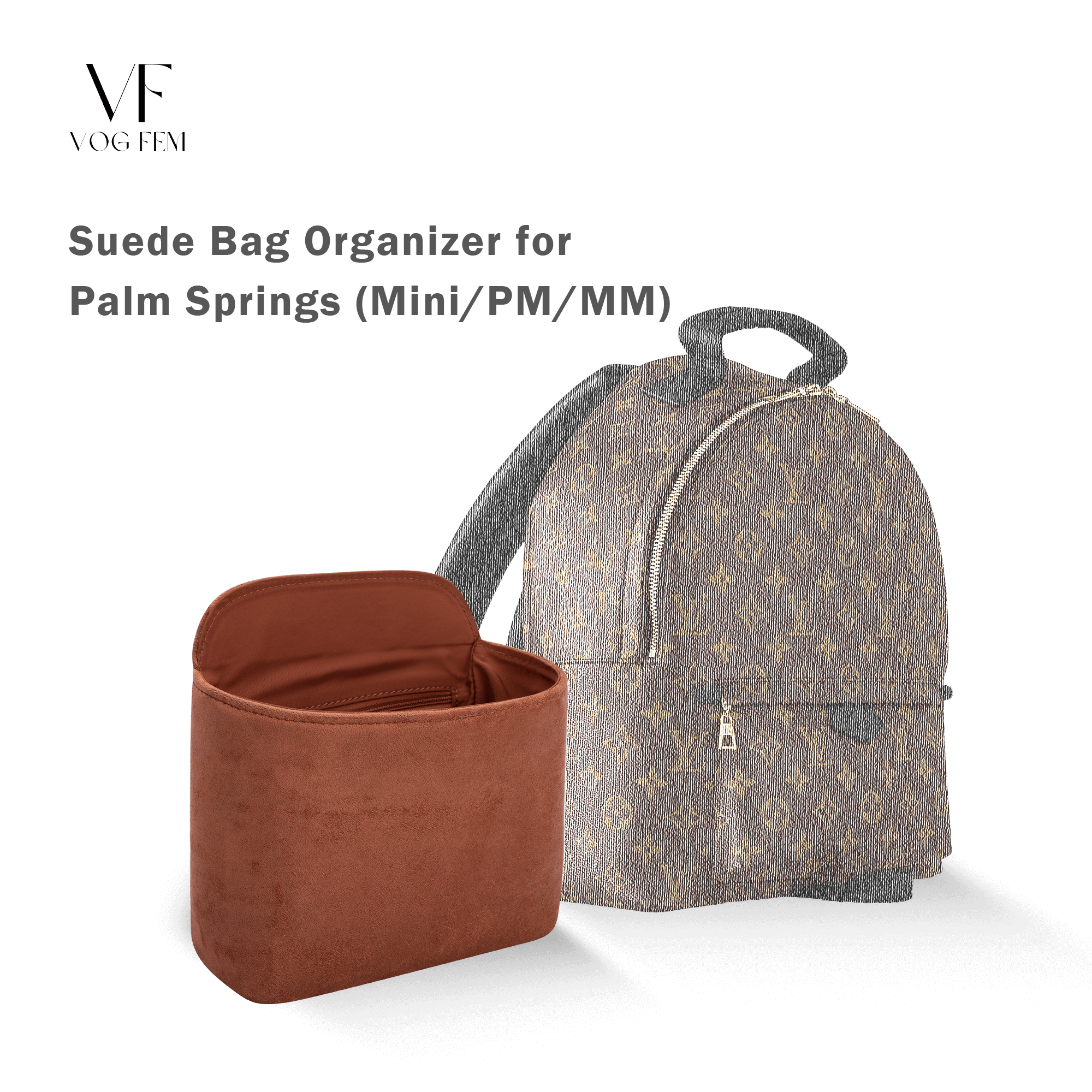 Suede Bag Organizer for LV - Palm Springs - VogFem
