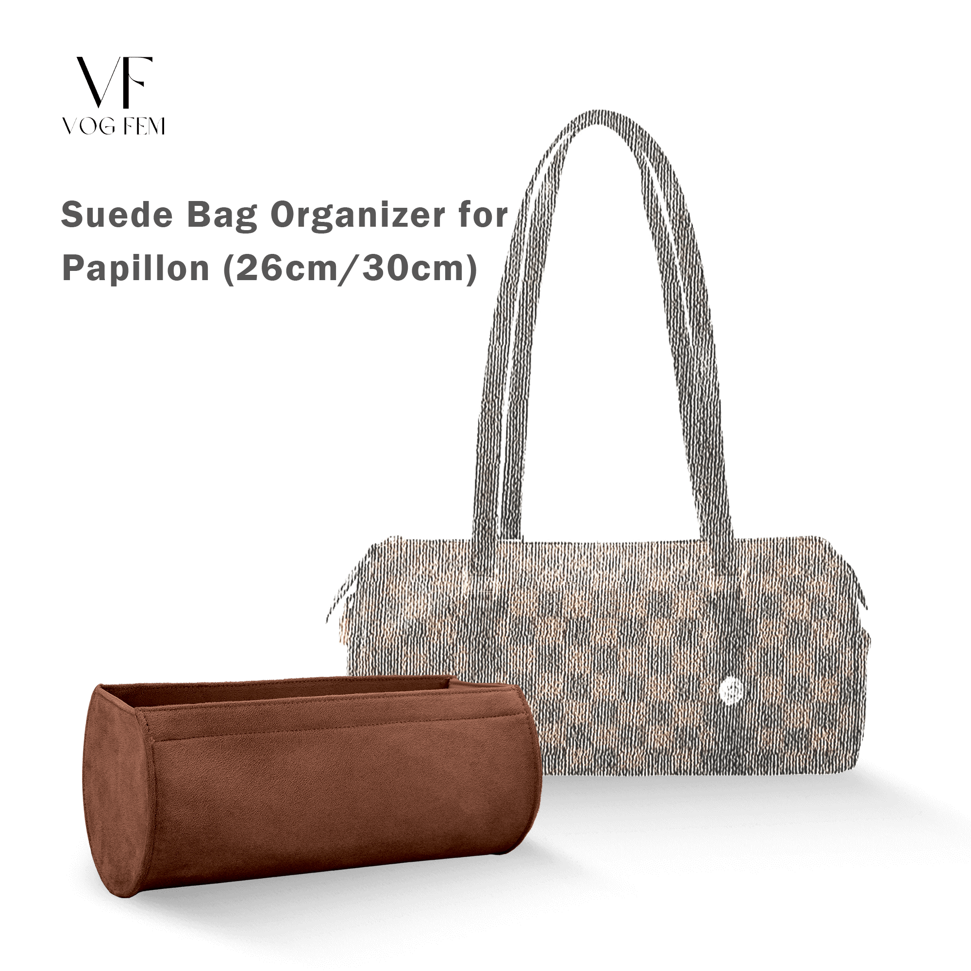 Suede Bag Organizer for LV - Papillon - VogFem
