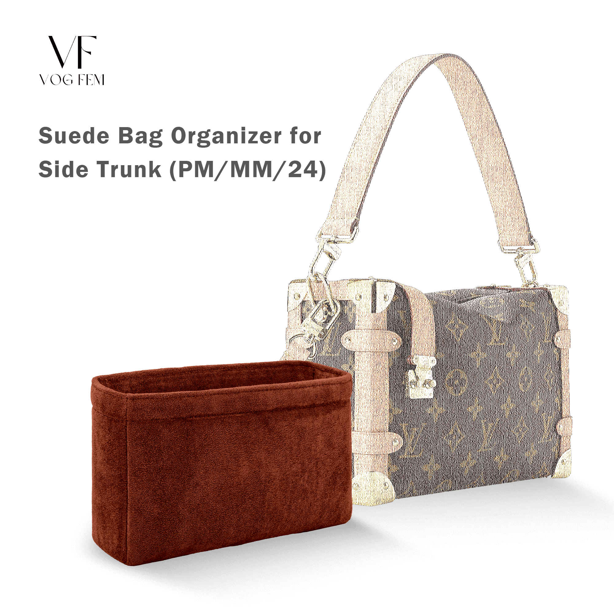 Suede Bag Organizer for LV - Side Trunk - VogFem