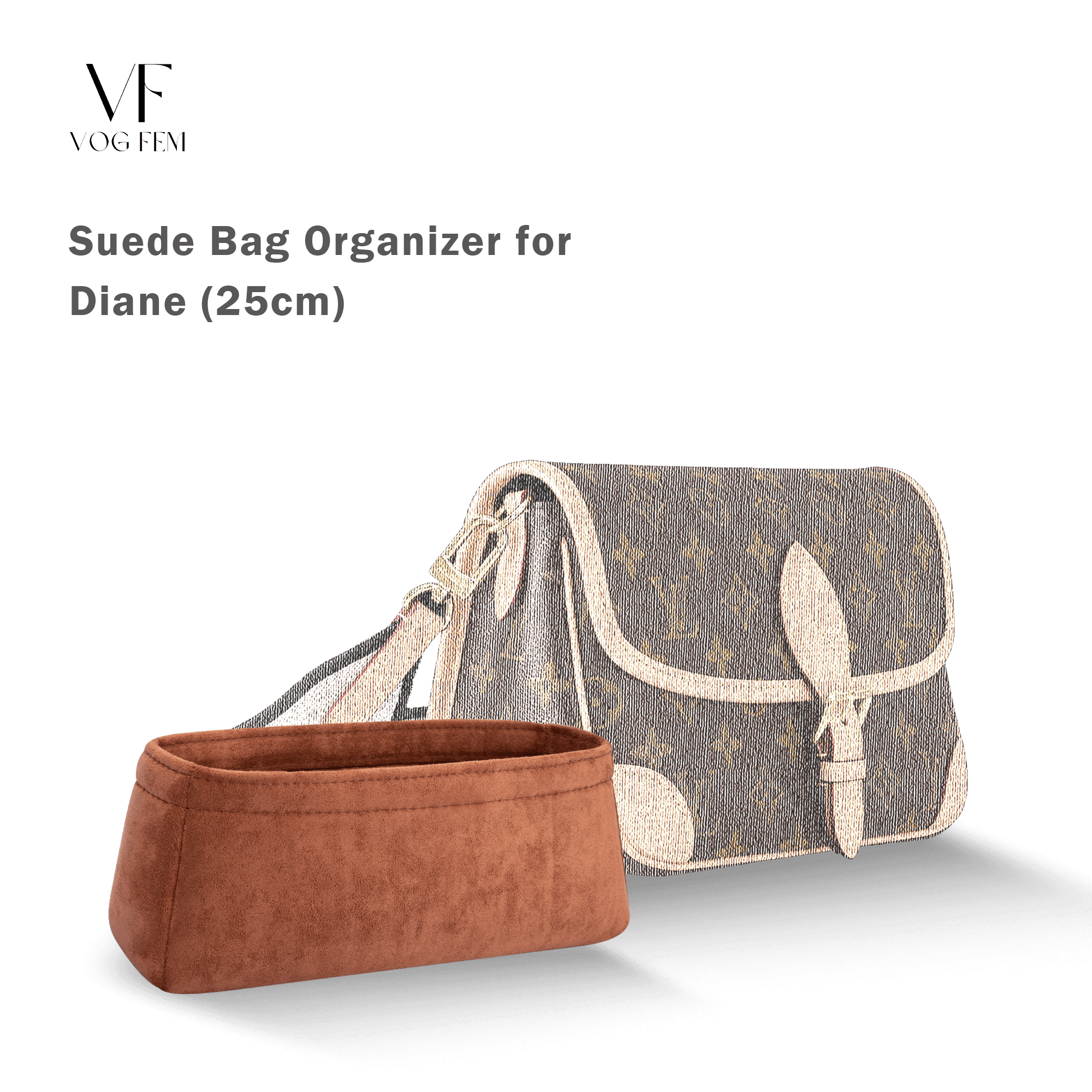 Suede Bag Organizer for LV - Diane - VogFem