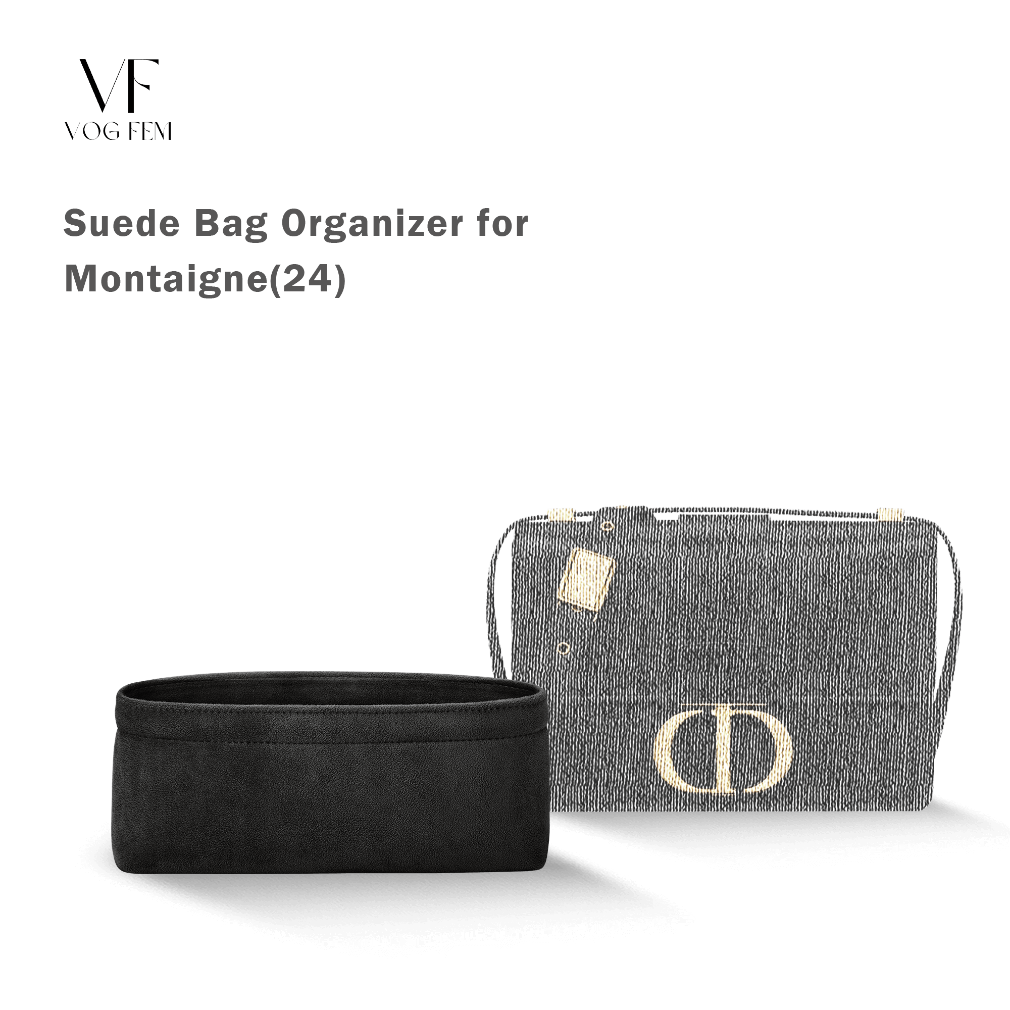 Suede Bag Organizer for Dior - 30 Montaigne Bag - VogFem
