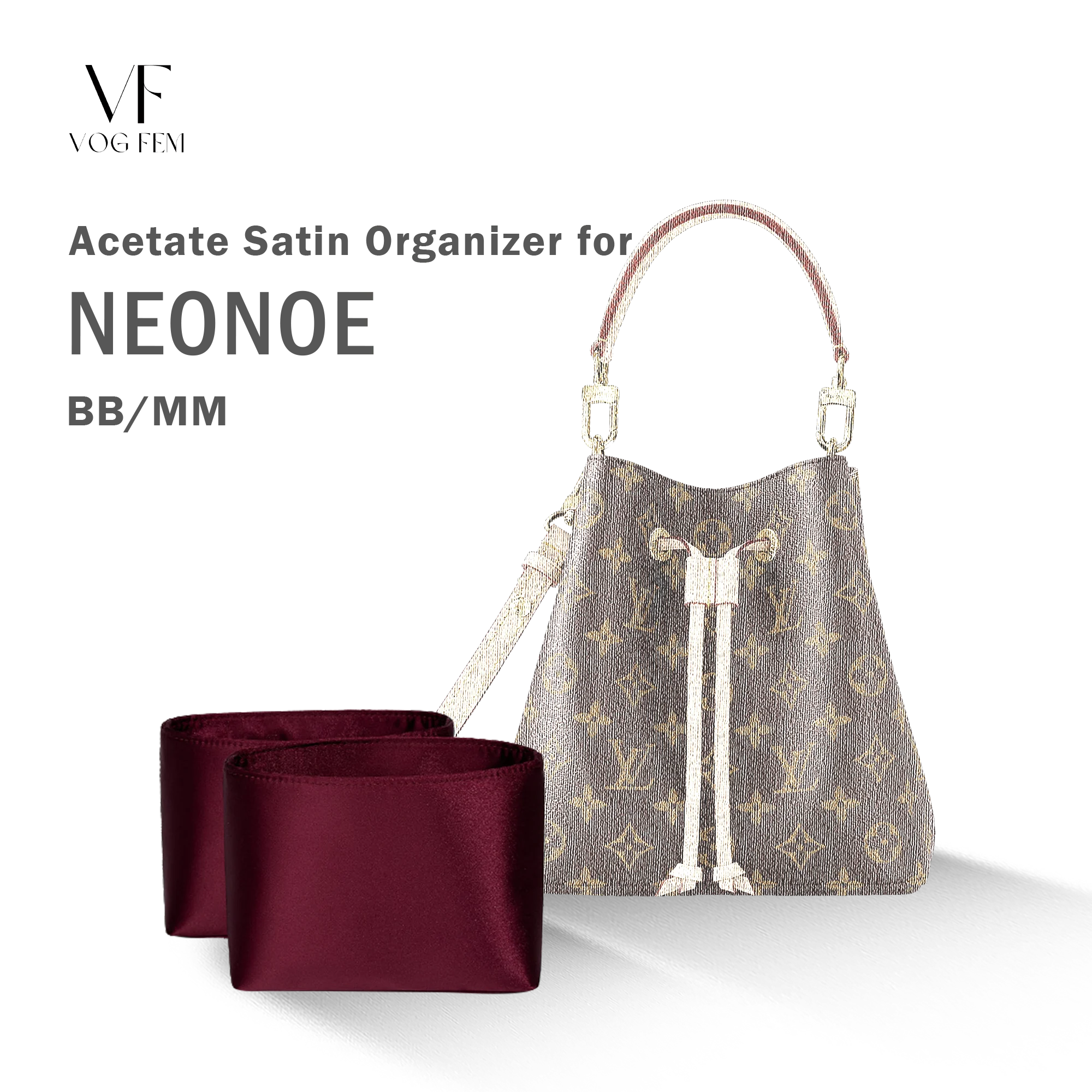 Acetate Satin Organizer for LV - NeoNoe