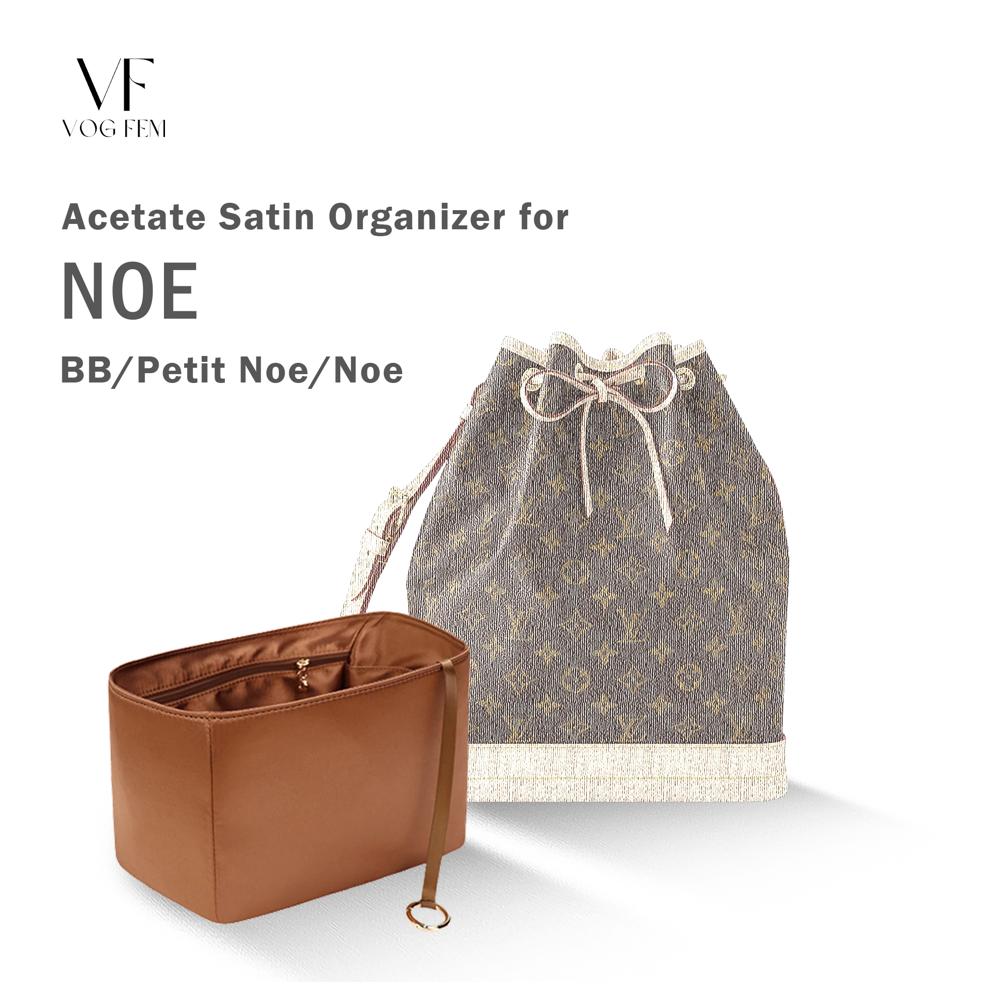 Acetate Satin Organizer for LV - Noe