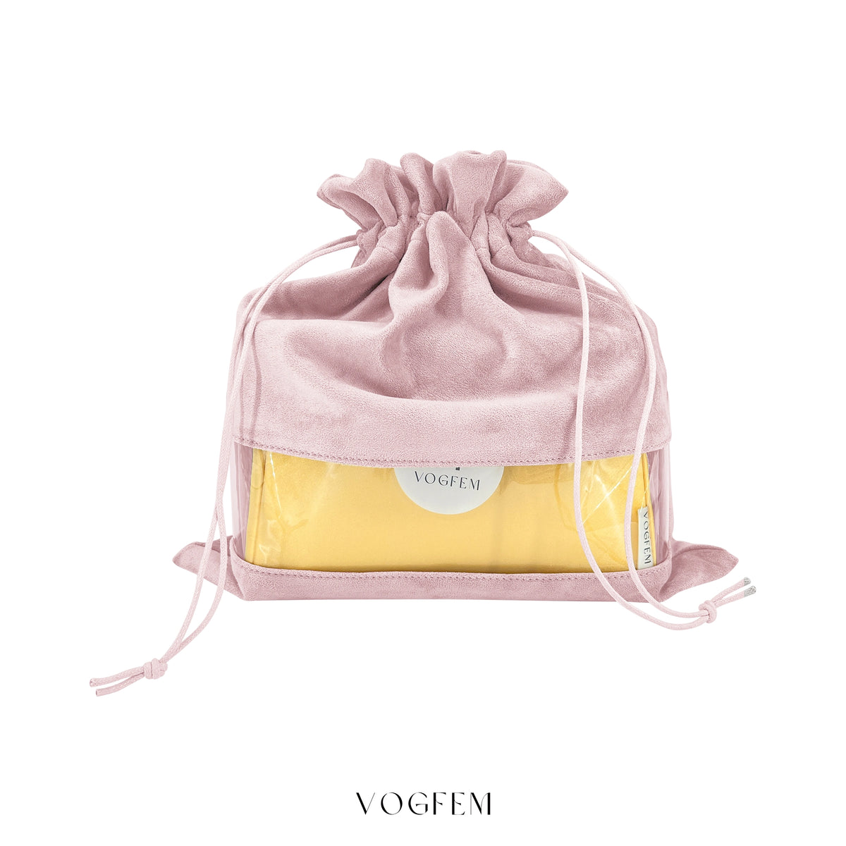 Suede Dust Bag with Transparent Window for Luxury Bag Storage