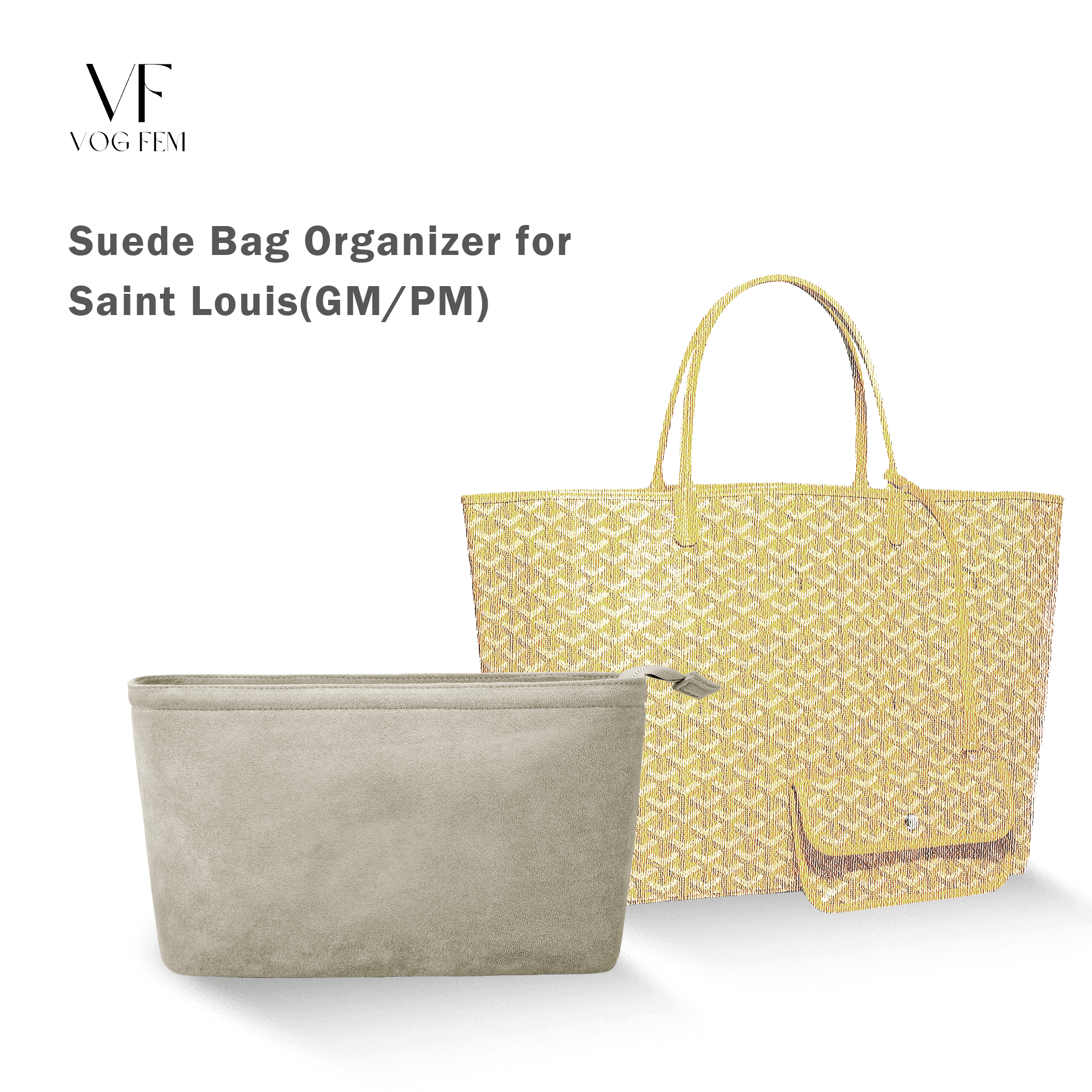 Suede Bag Organizer for GOYARD - Saint Louis - VogFem
