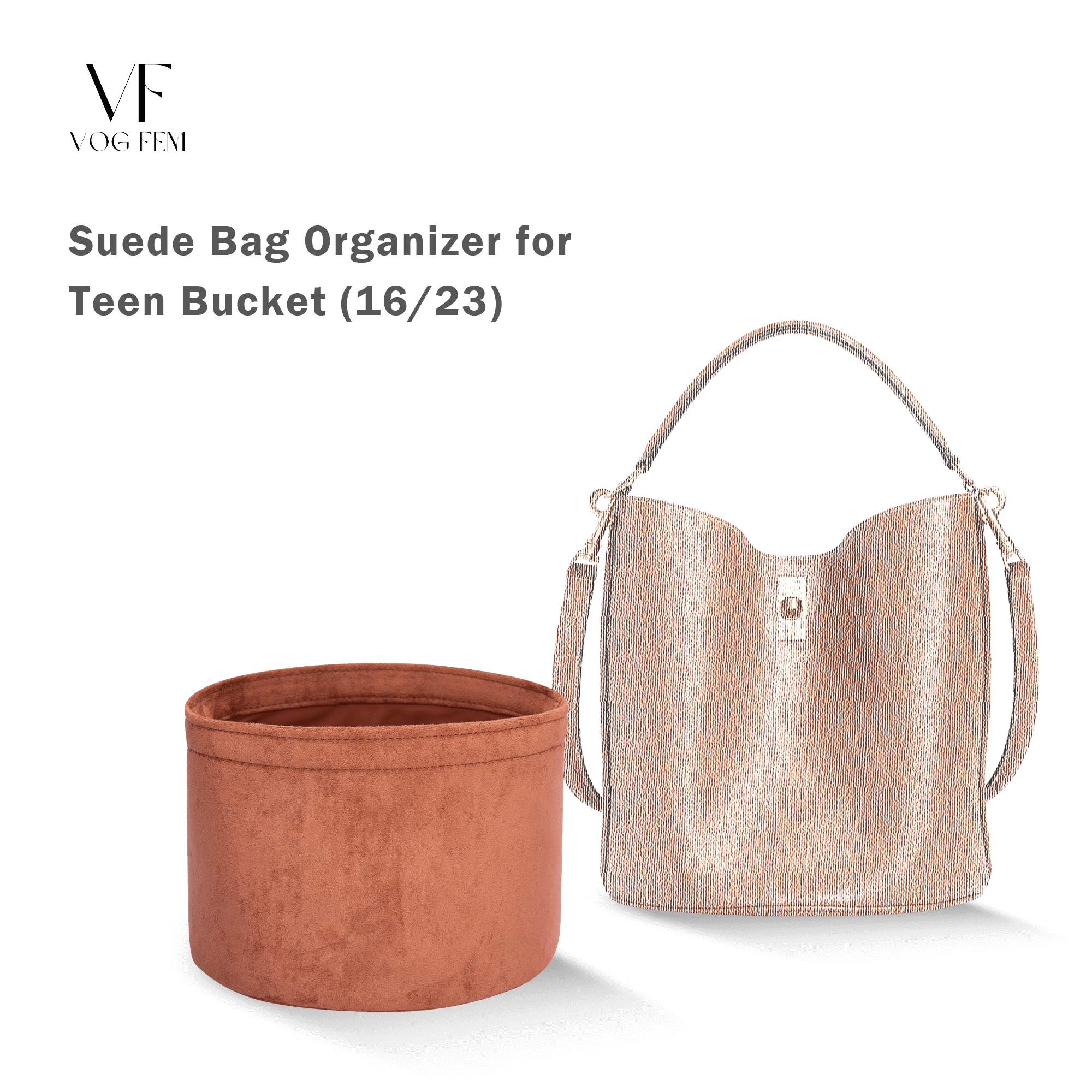 Suede Bag Organizer for CELINE - Teen Bucket - VogFem