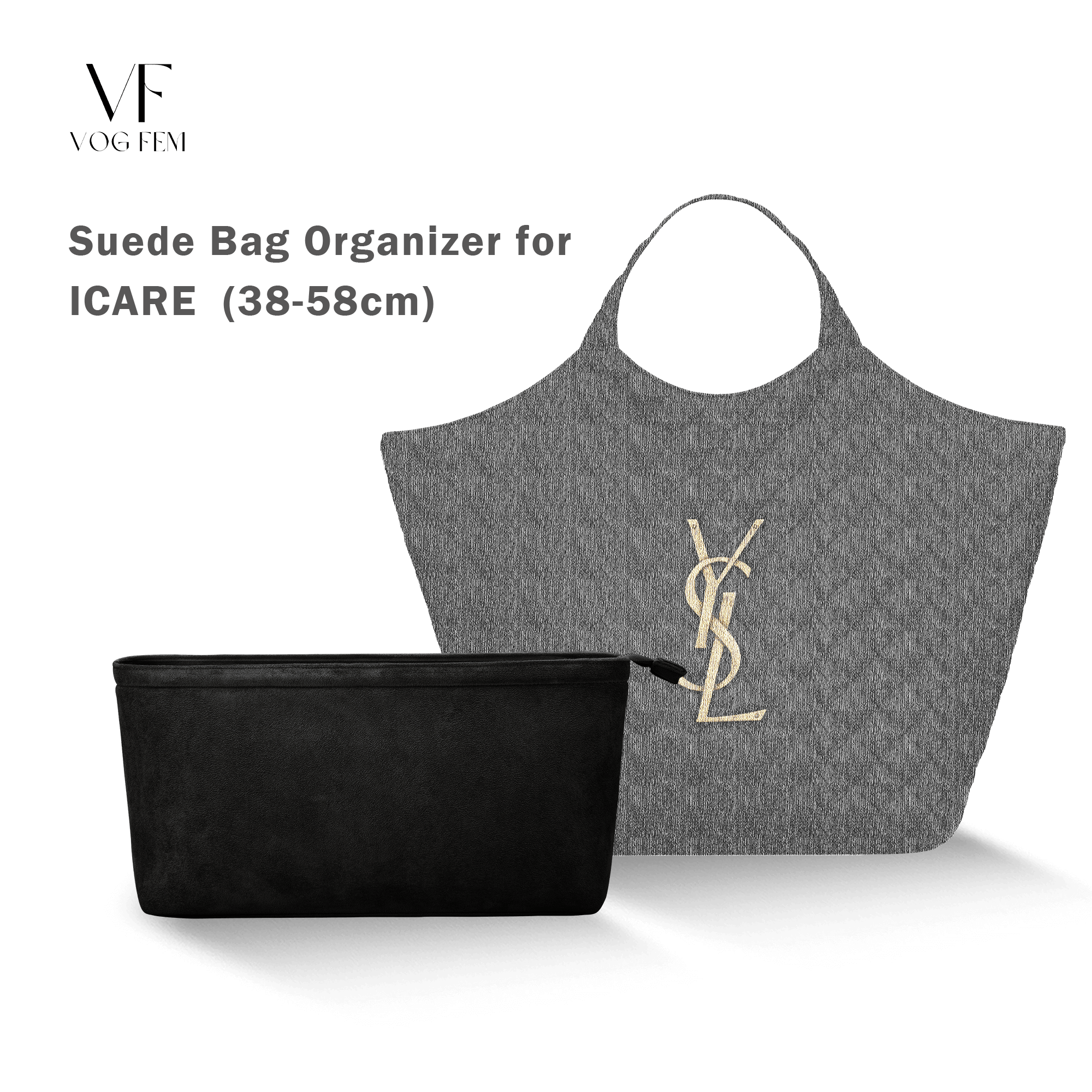 Suede Bag Organizer for YSL - ICARE - VogFem