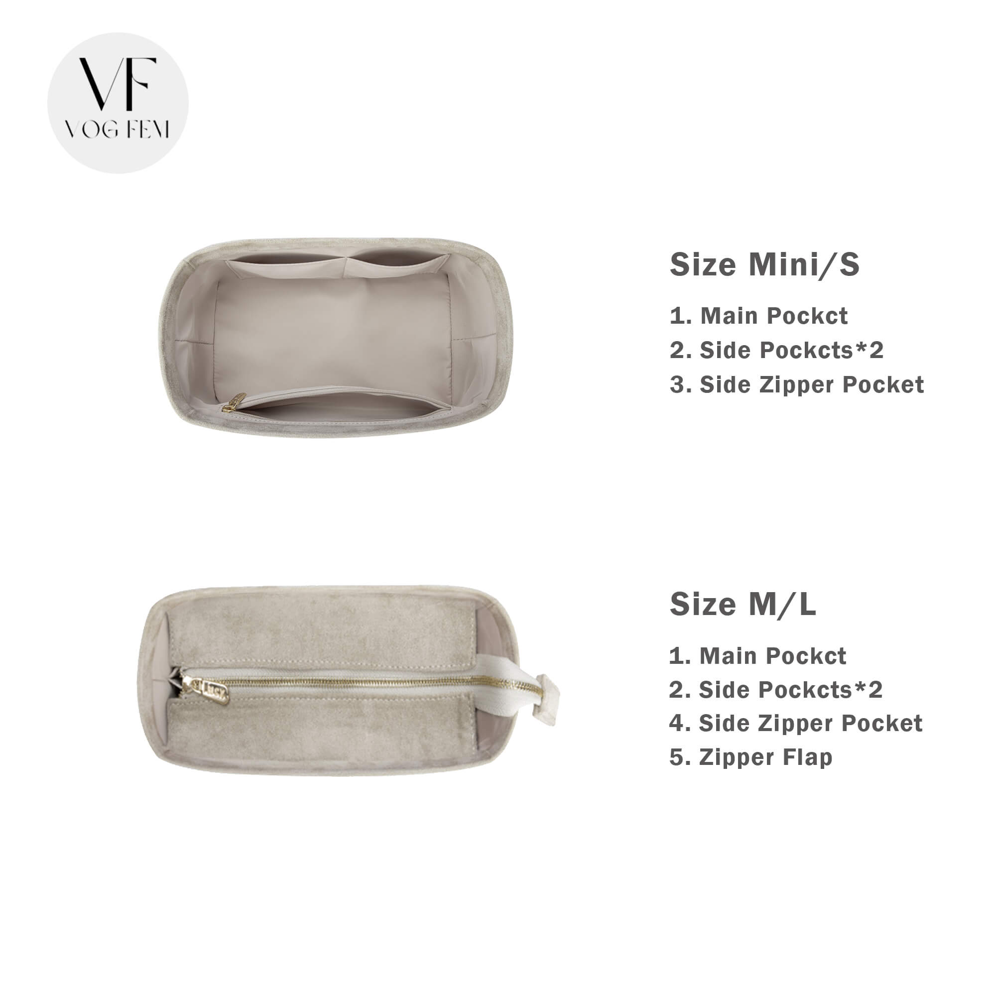 Suede Bag Organizer for Lady Dior - VogFem