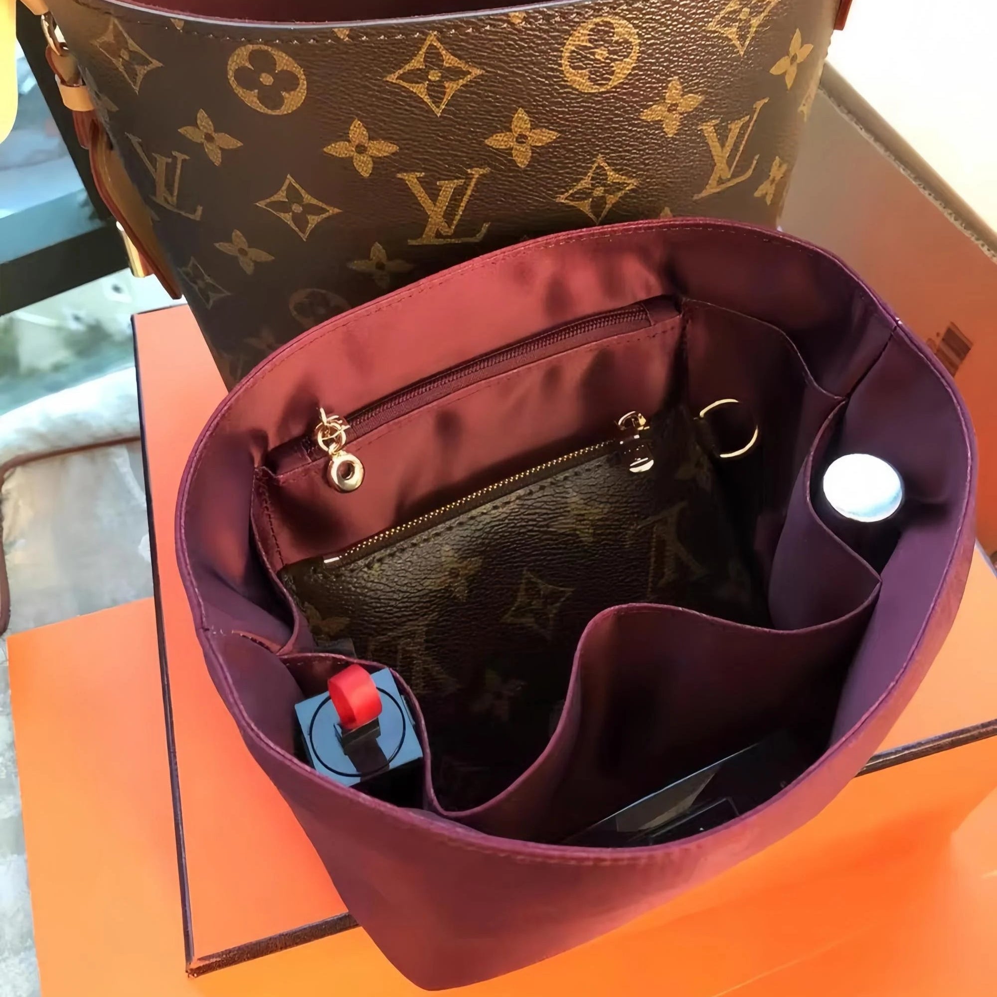 Acetate Satin Organizer for LV - All In