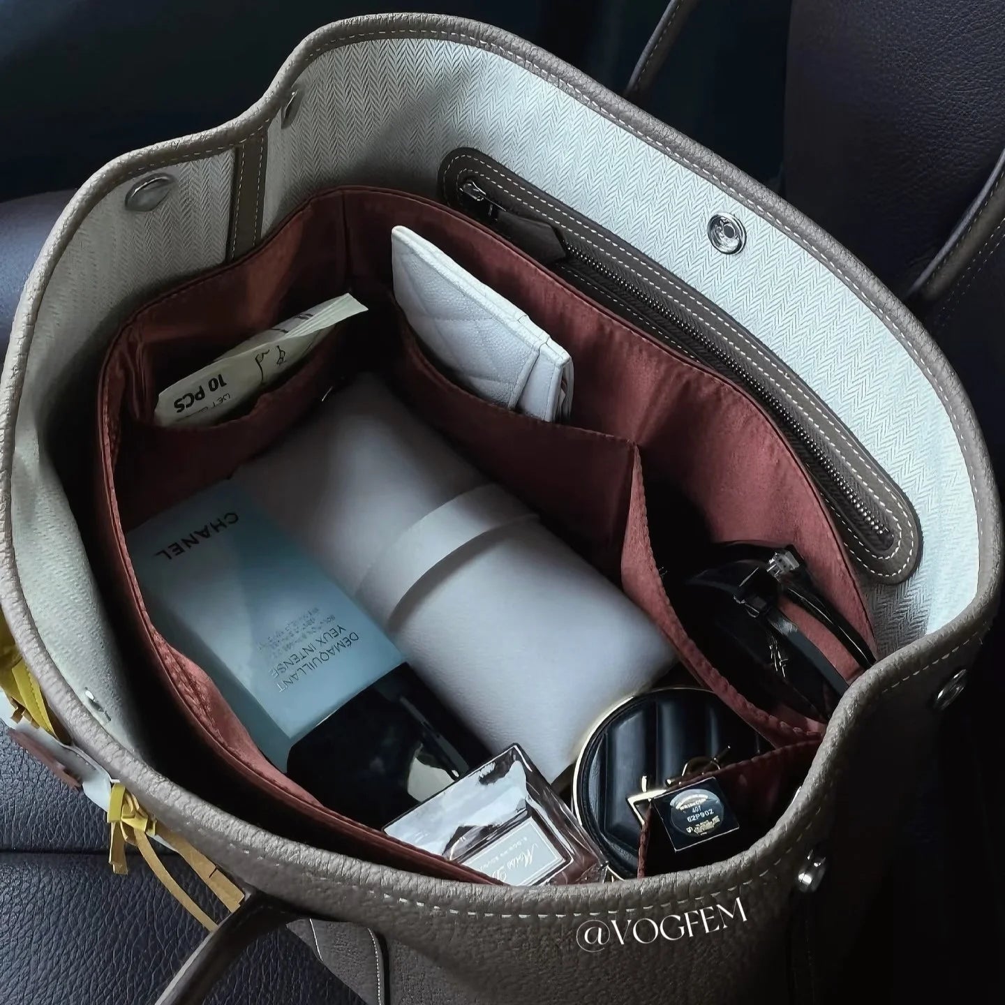 Acetate Satin Organizer for Hermes - Garden Party