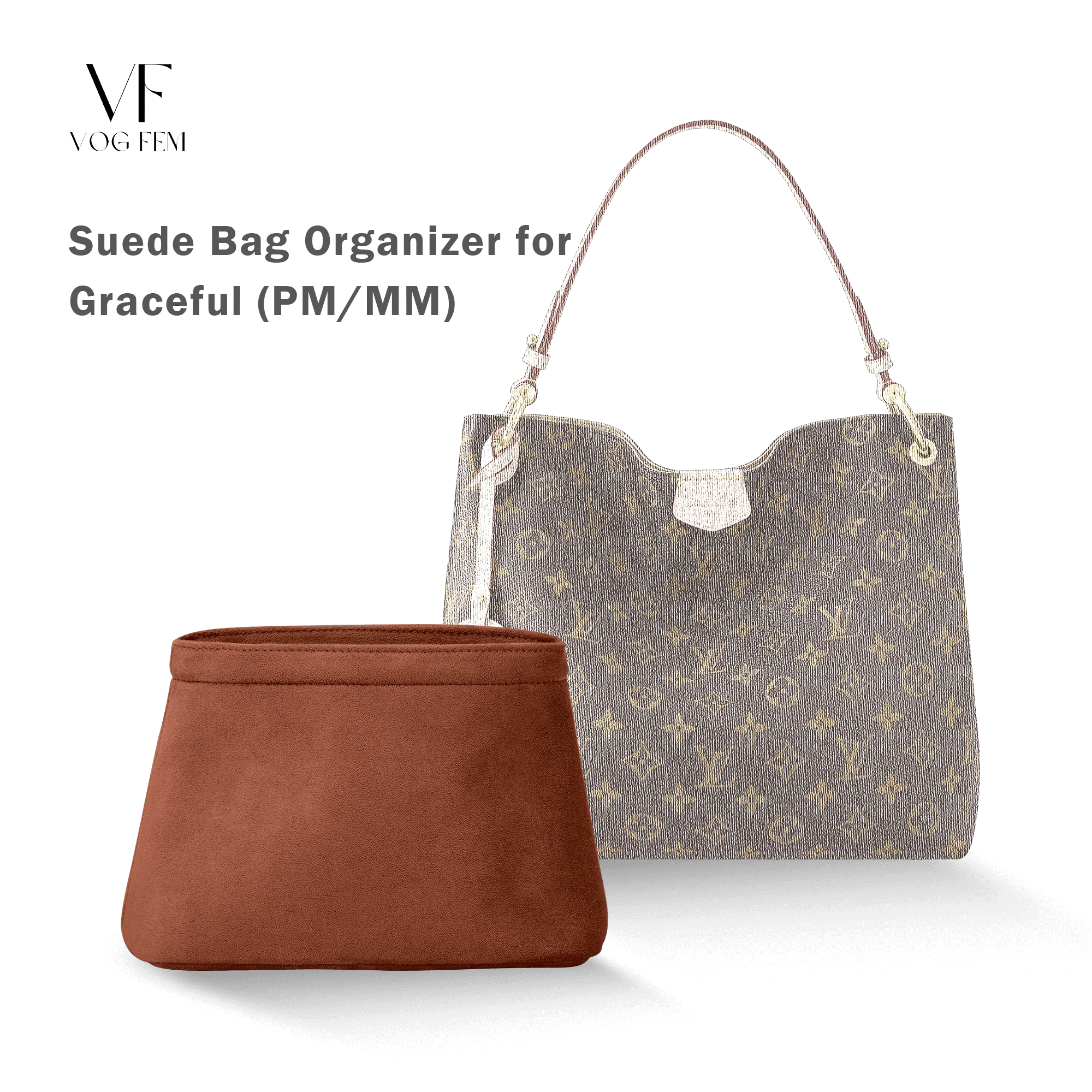 Suede Bag Organizer for LV - Graceful