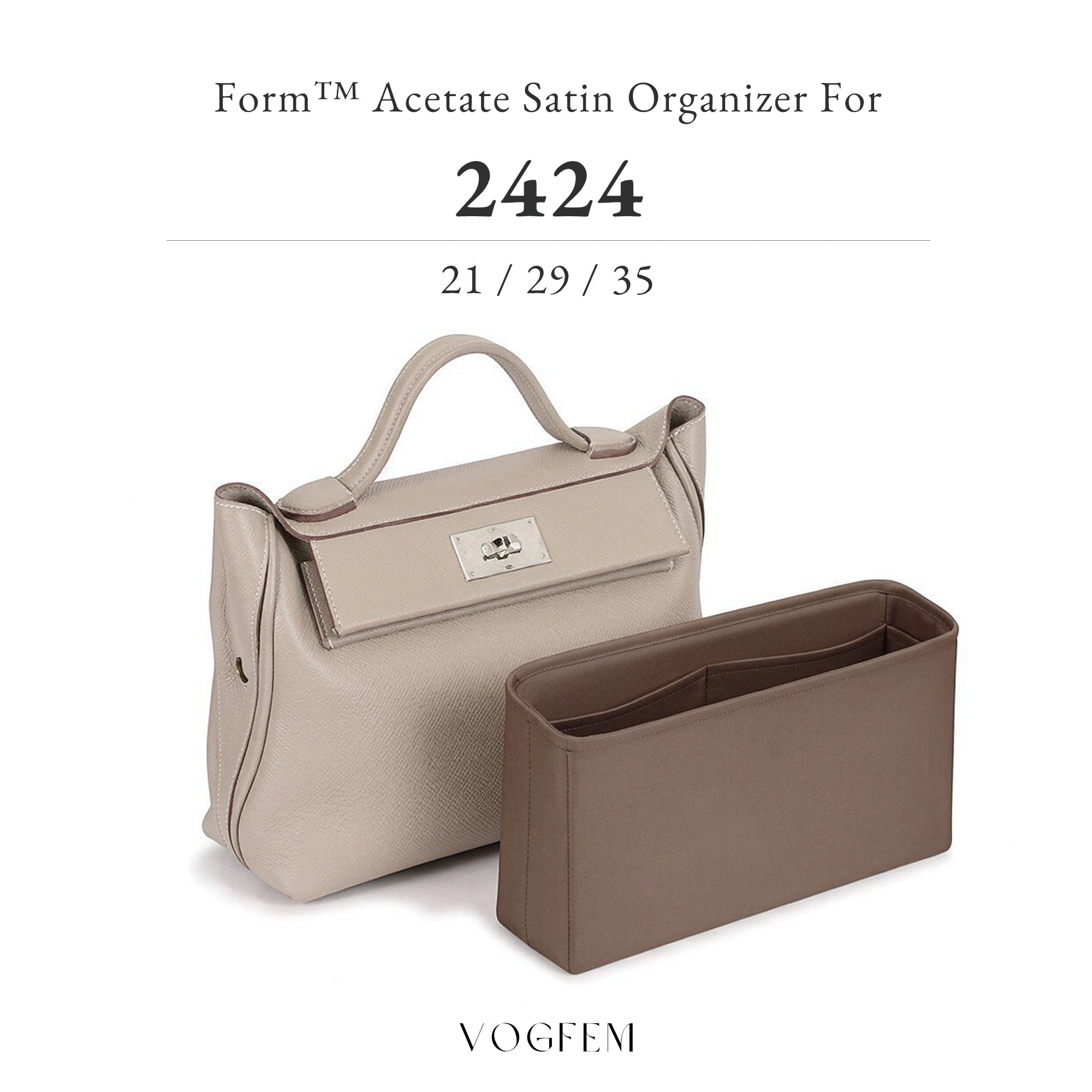 Form™ Acetate Satin Organizer for Hermes - 24/24