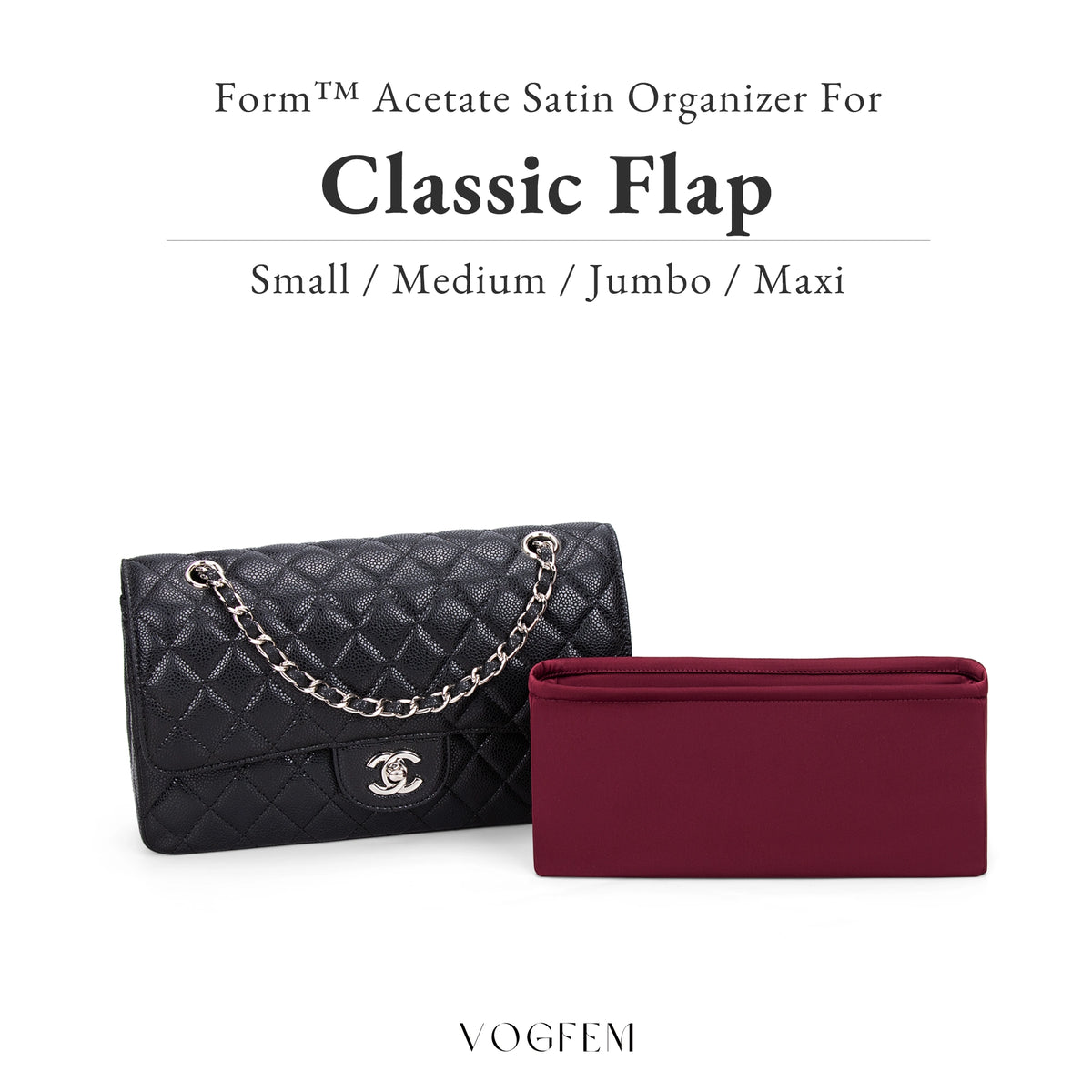 Form™ Satin Organizer for Chanel - Classic Flap