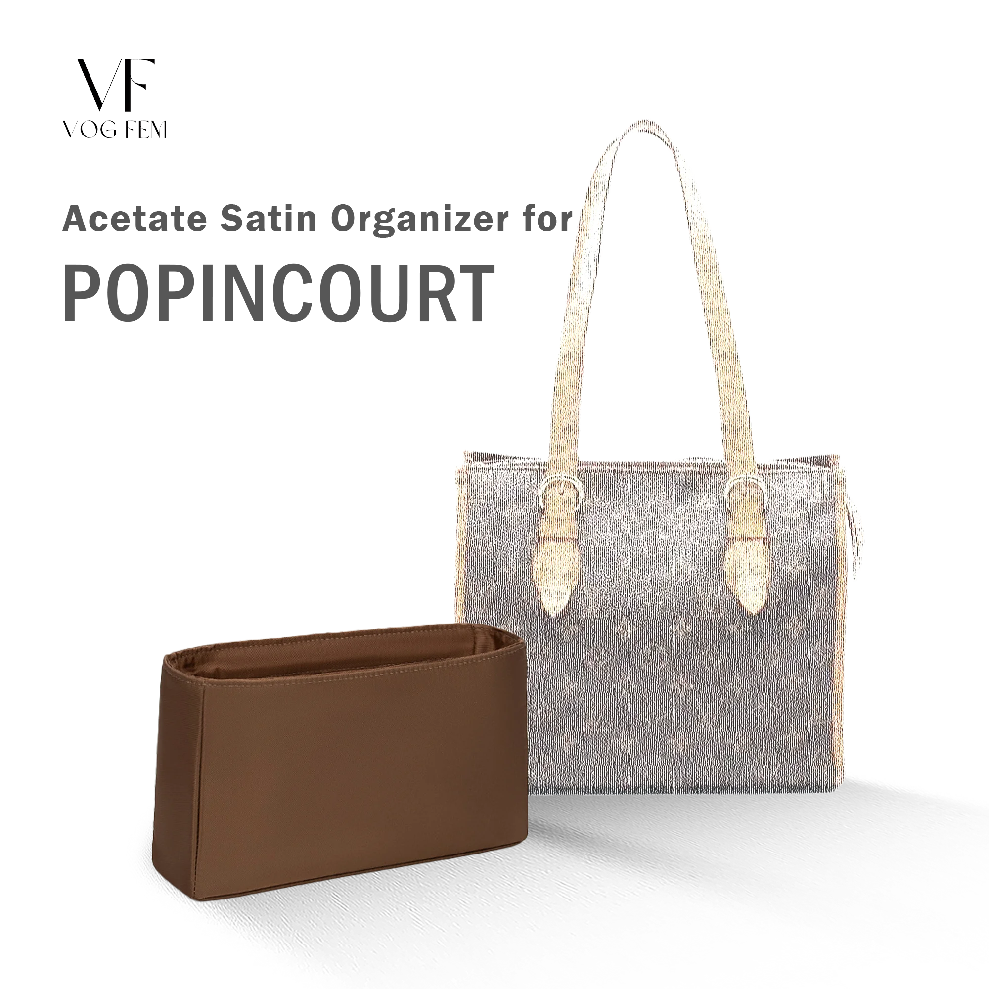 Acetate Satin Organizer for LV - Popincourt Haut