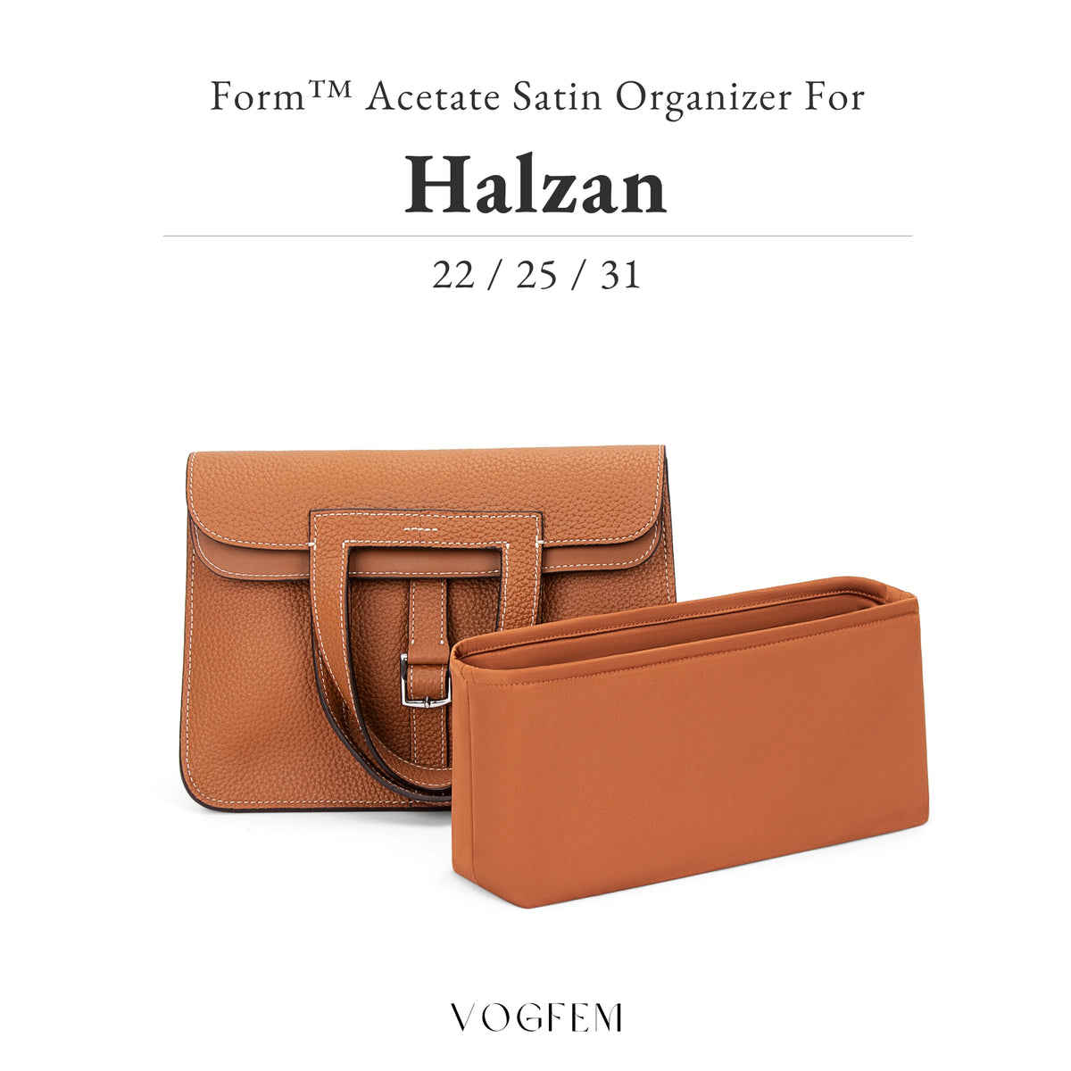 Form™ Acetate Satin Organizer for Hermes - Halzan
