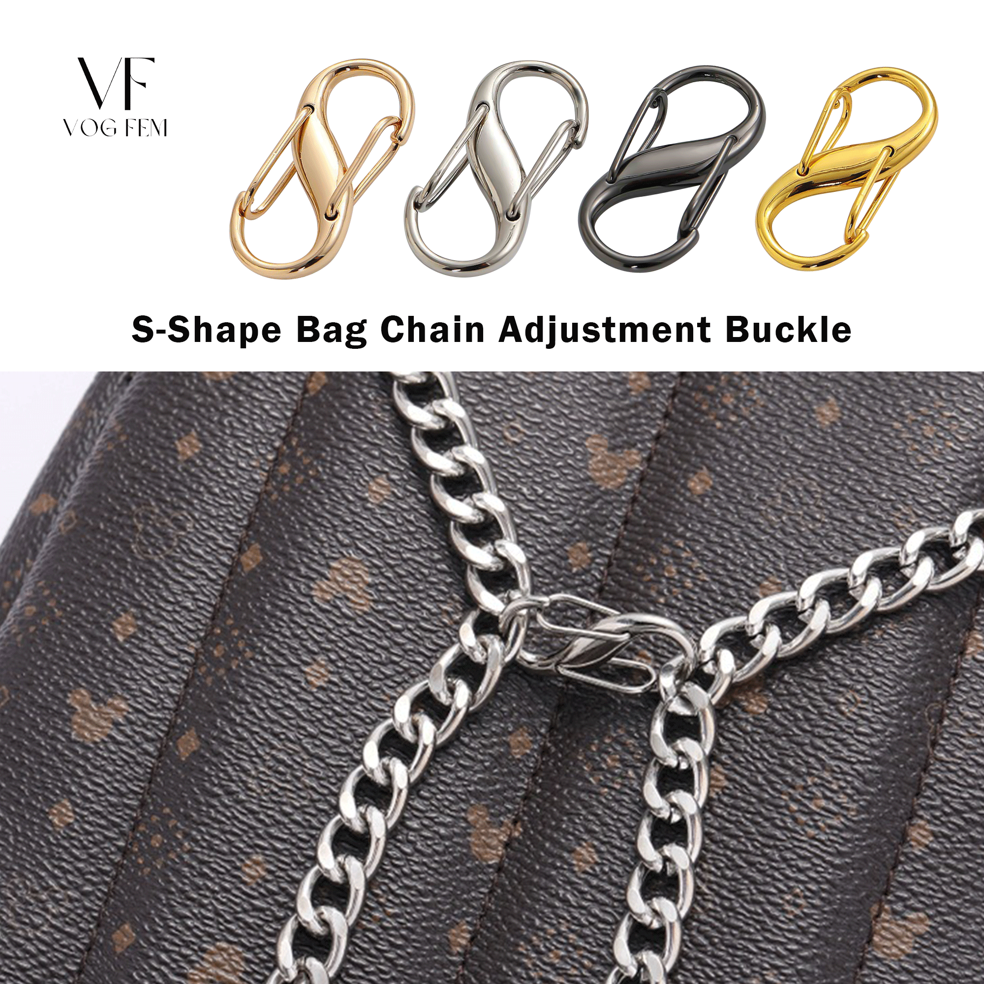 S-Shape Chain Length Adjusting Buckle