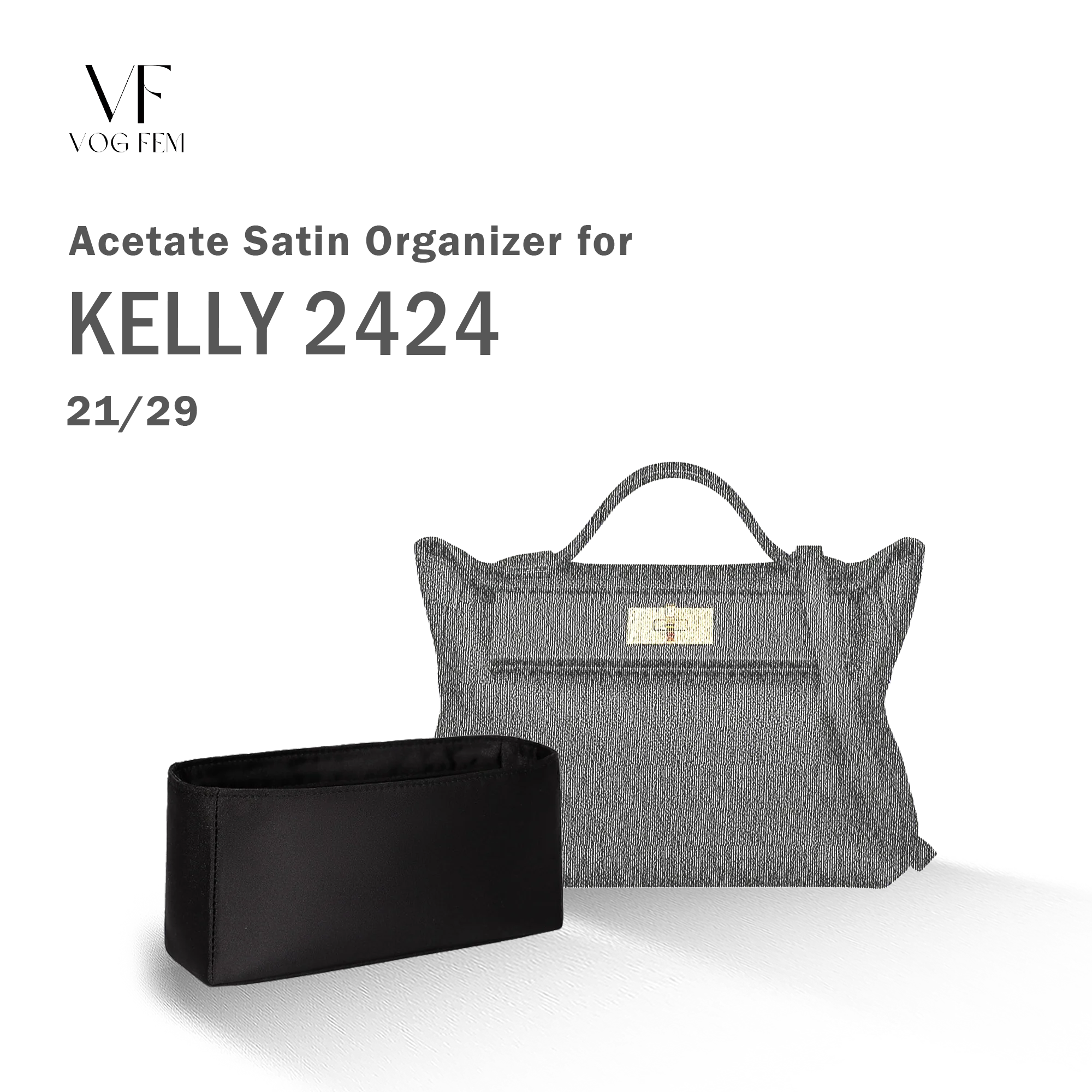 Acetate Satin Organizer for Hermes - 2424