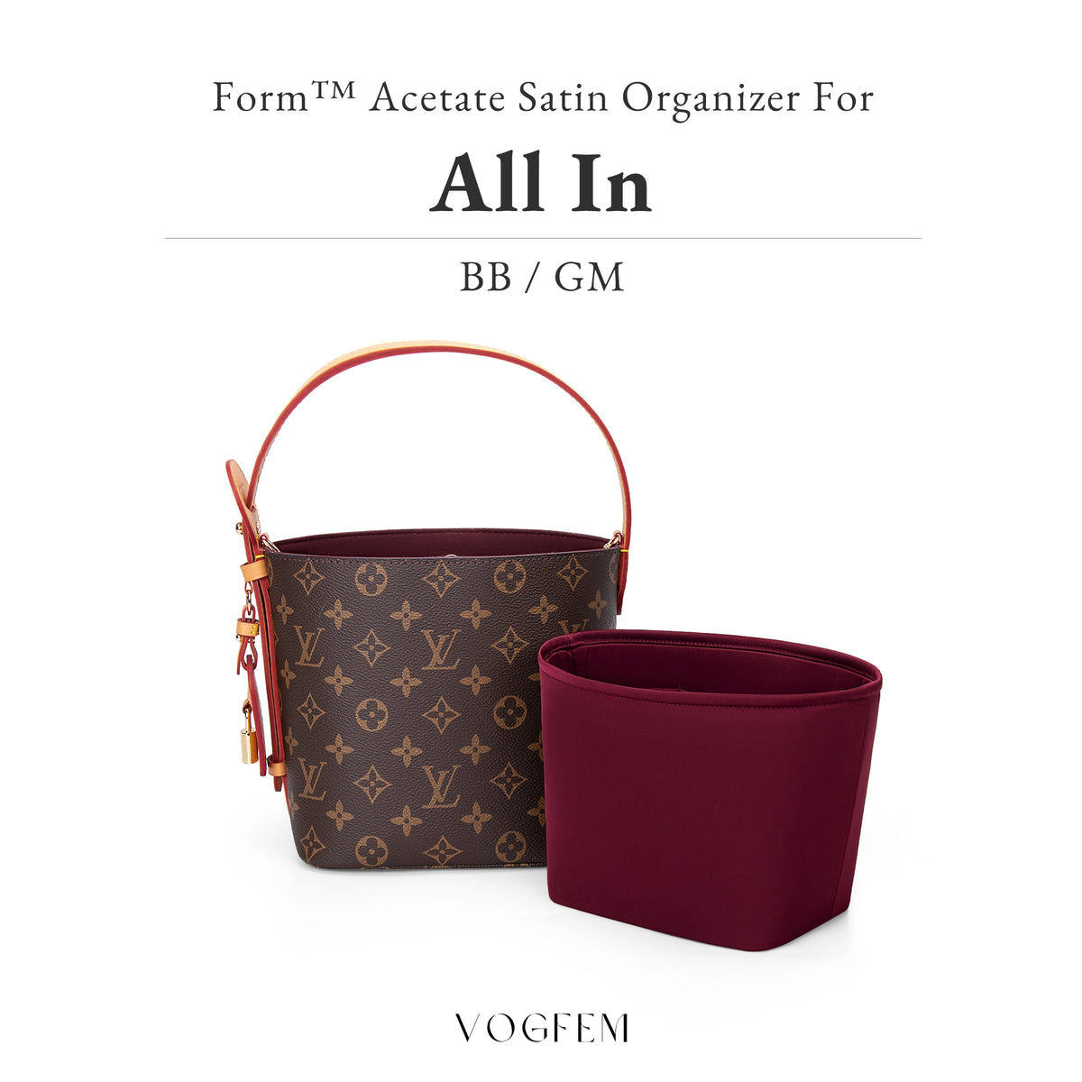 Form™ Acetate Satin Organizer for LV - All In