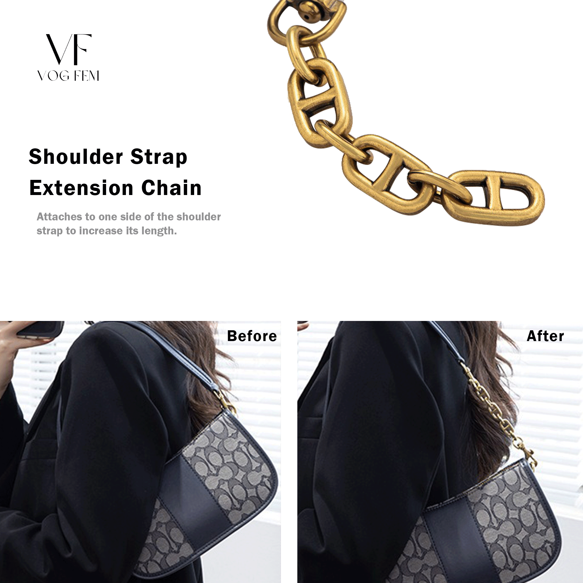 Shoulder Strap Extension Chain